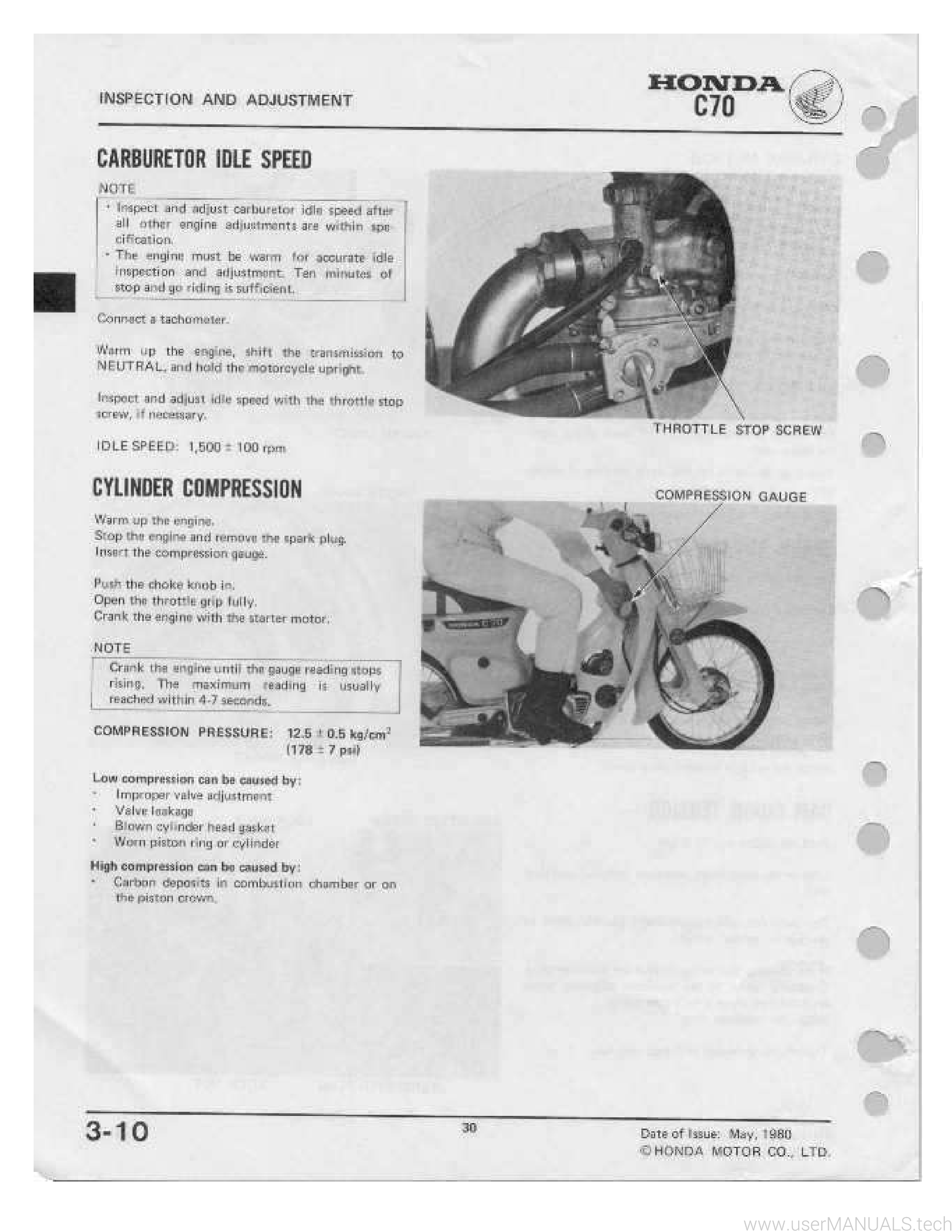 Honda C70 Manual, Page: 4