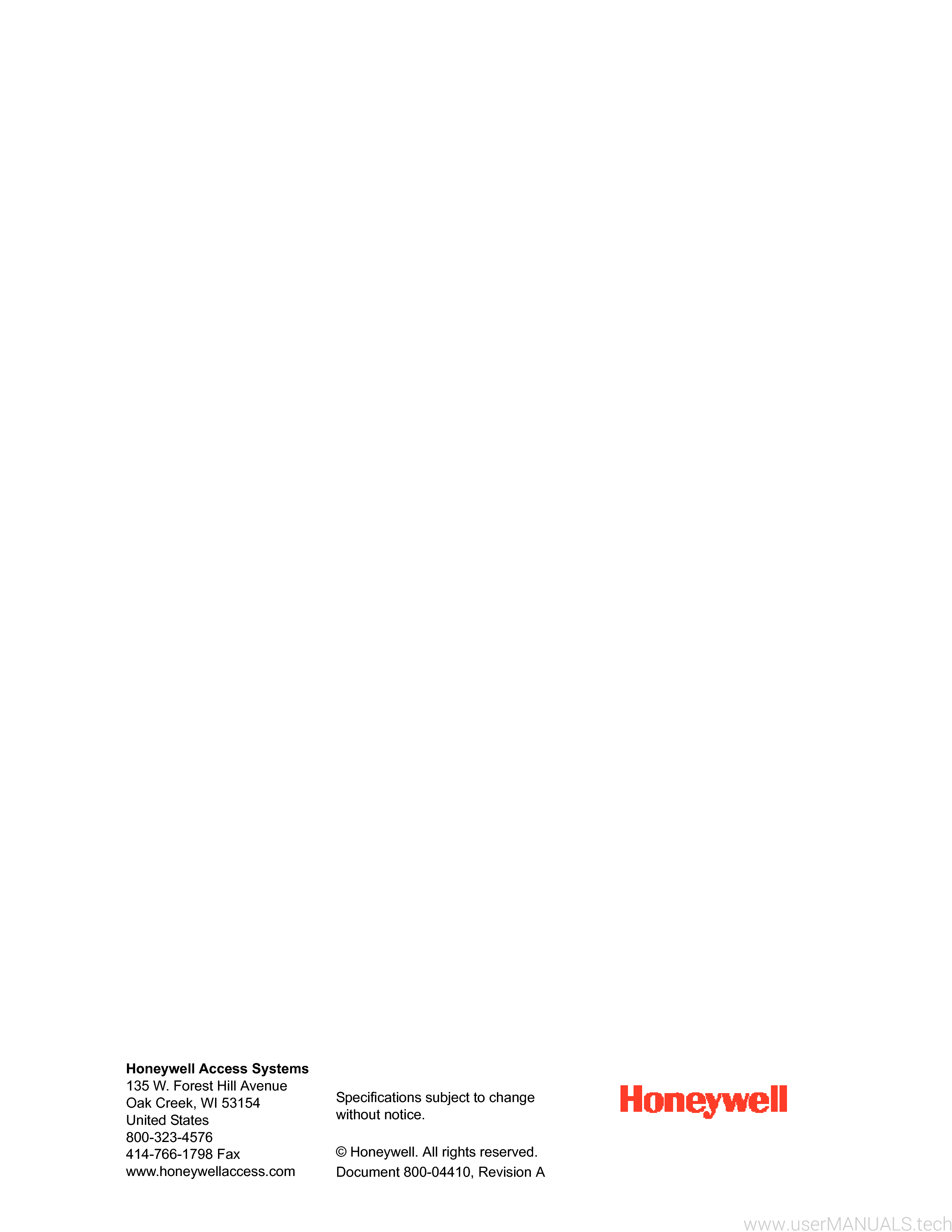 Honeywell Netaxs 4 Manual, Page: 11