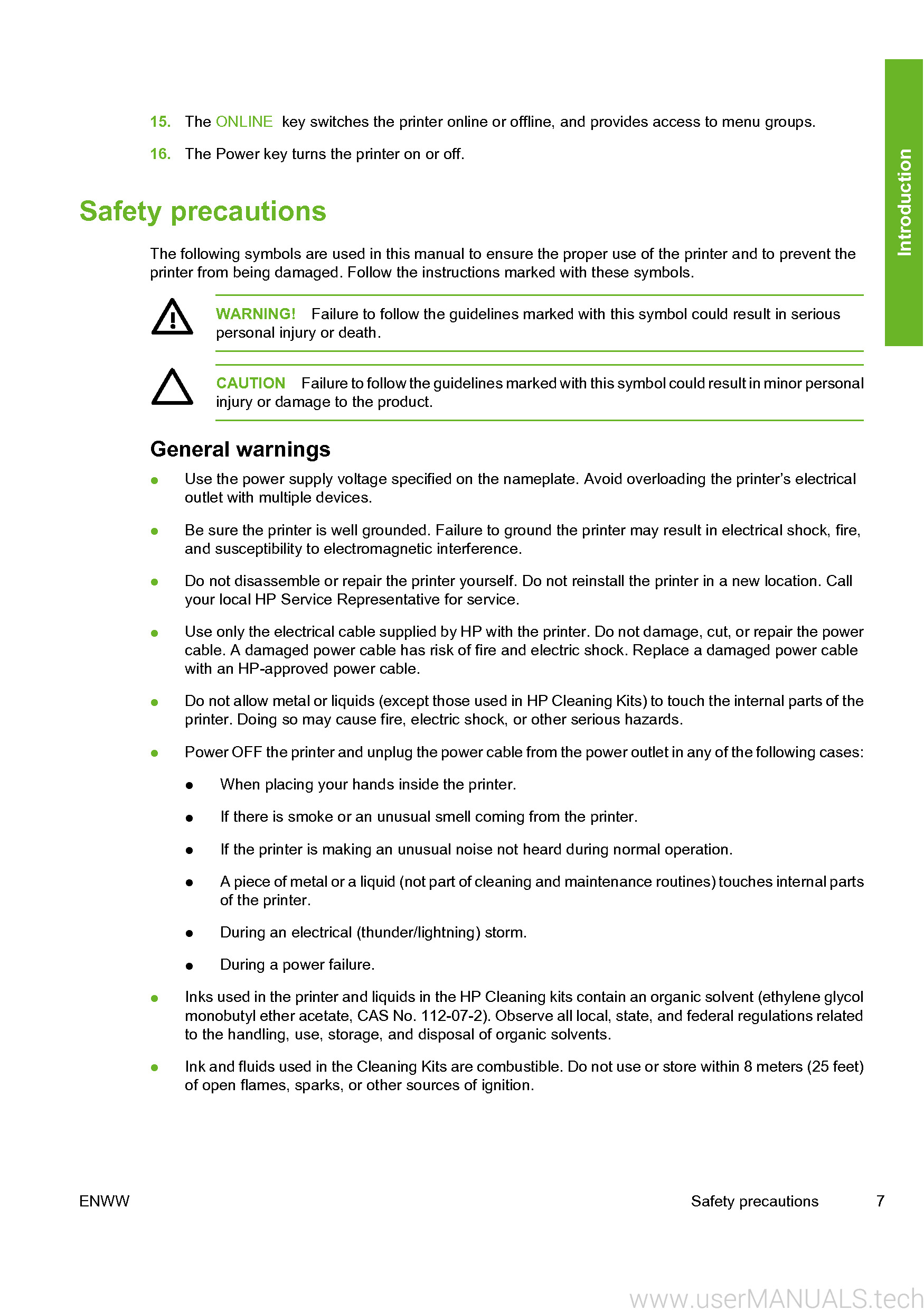 HP DesignJet 8000s User Manual, Page: 2