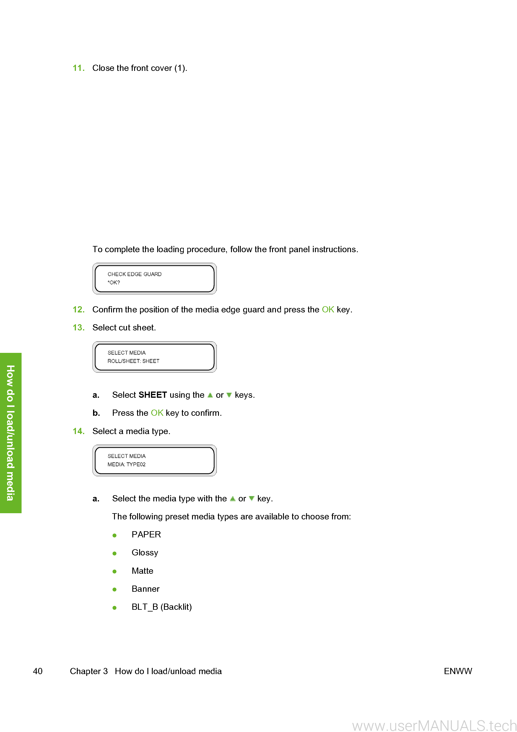 HP DesignJet 8000s User Manual, Page: 5