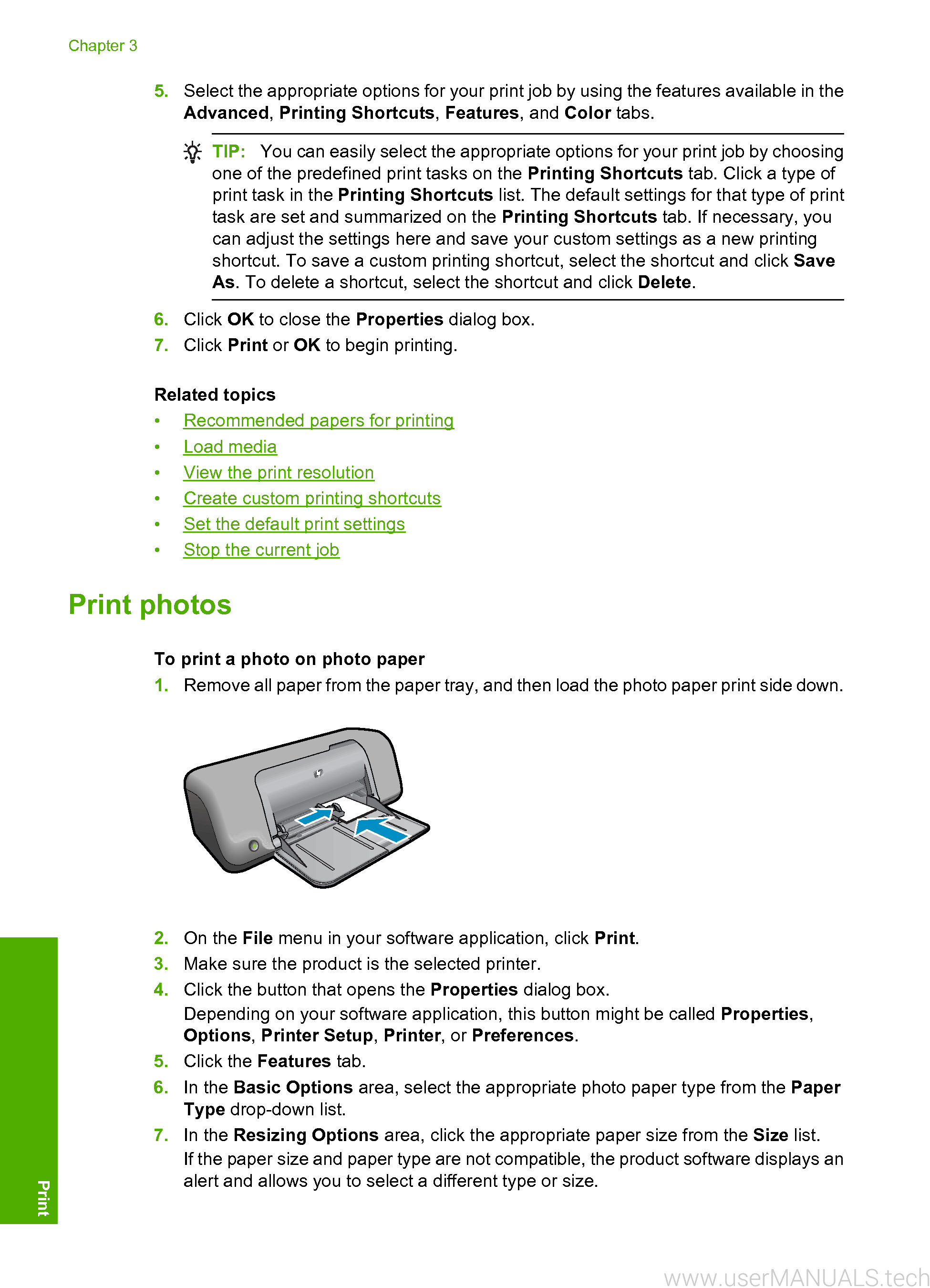 HP Deskjet D1600 User Manual