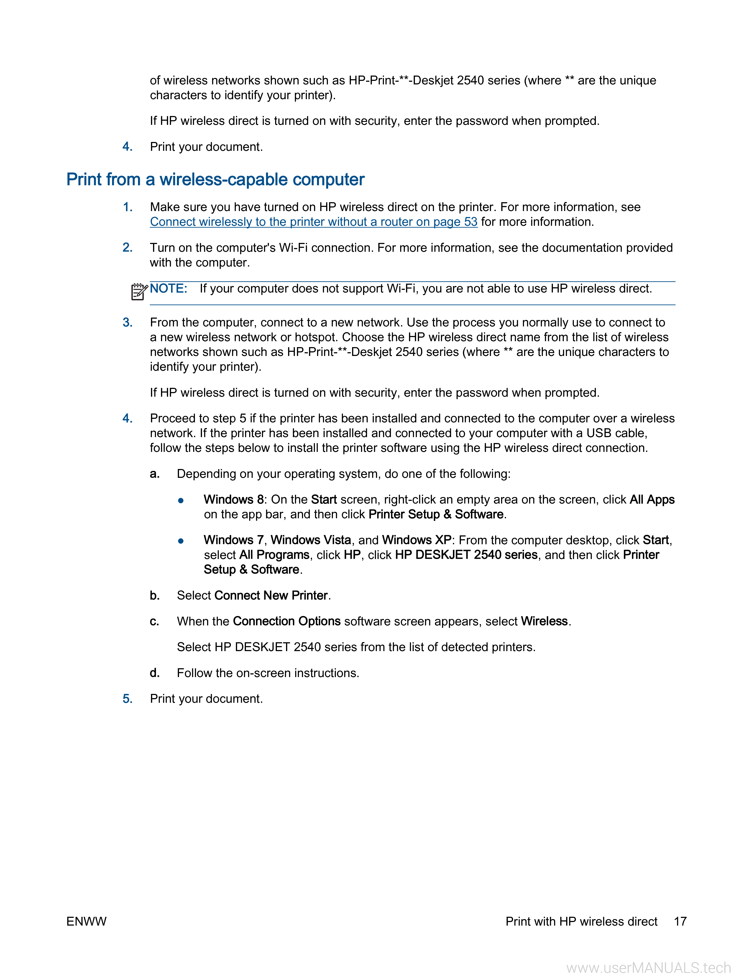 HP Deskjet 2540 User Manual, Page: 3