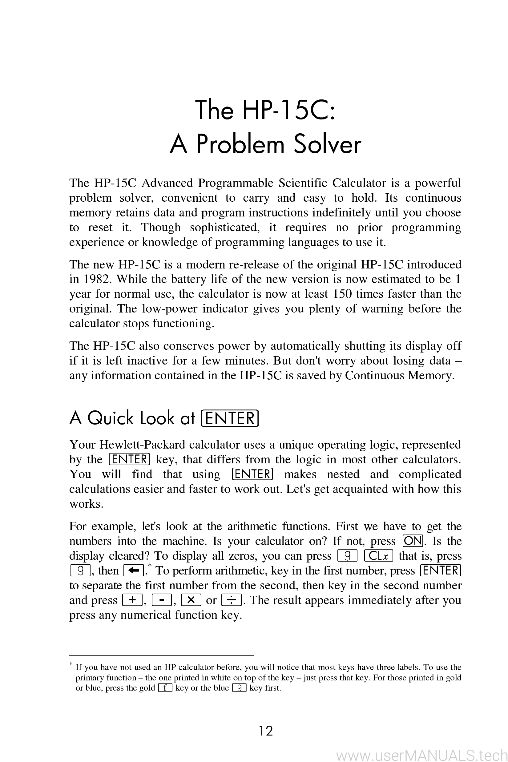 HP 15c Manual, Page: 2