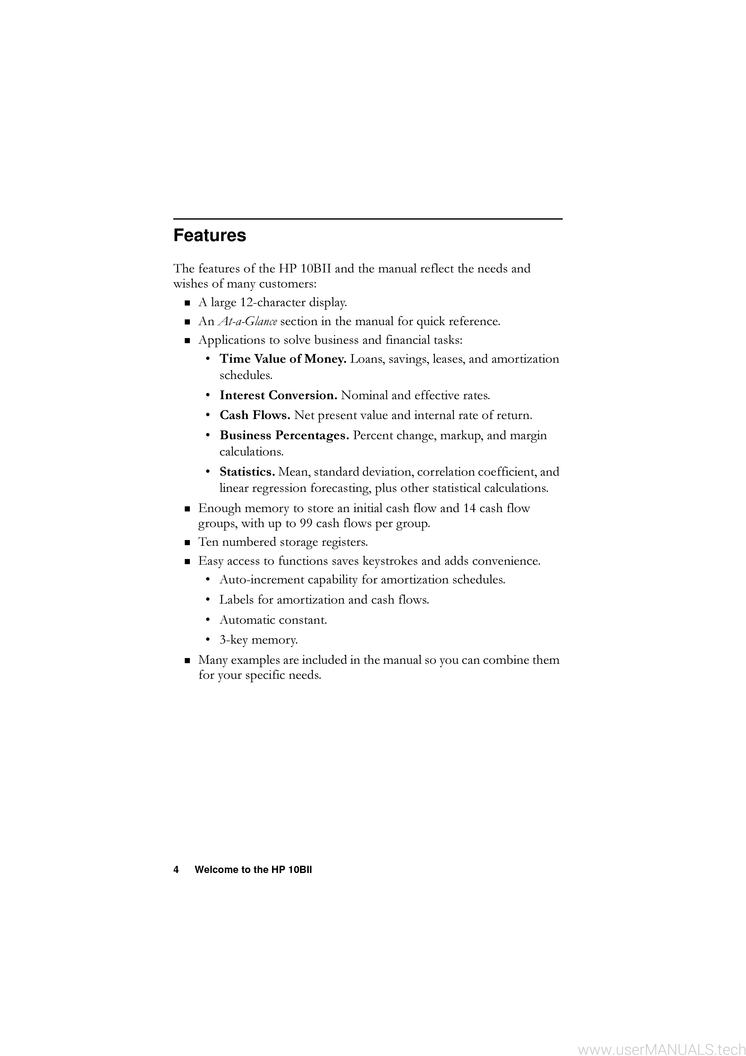 HP 10BII Manual