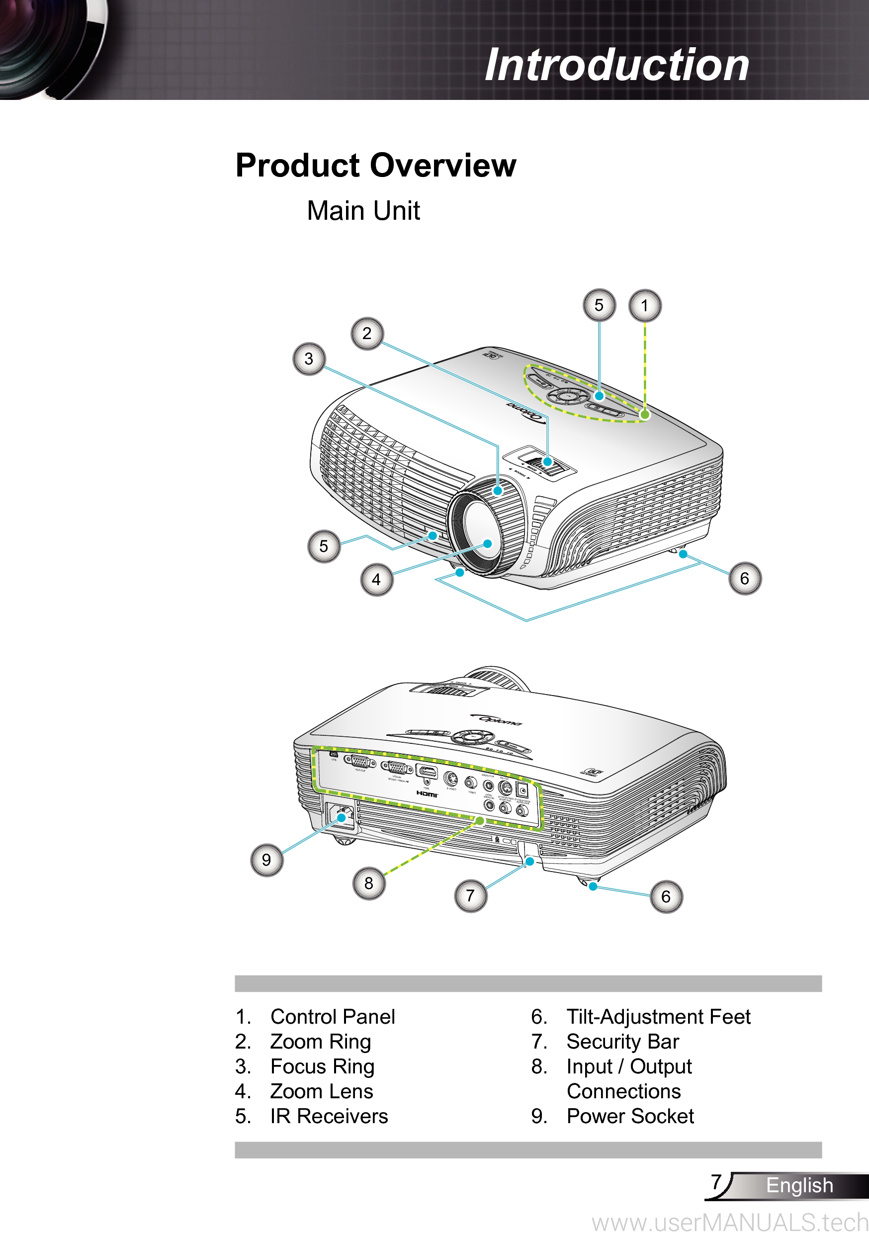 Optoma Dh1010 Projector User Manual