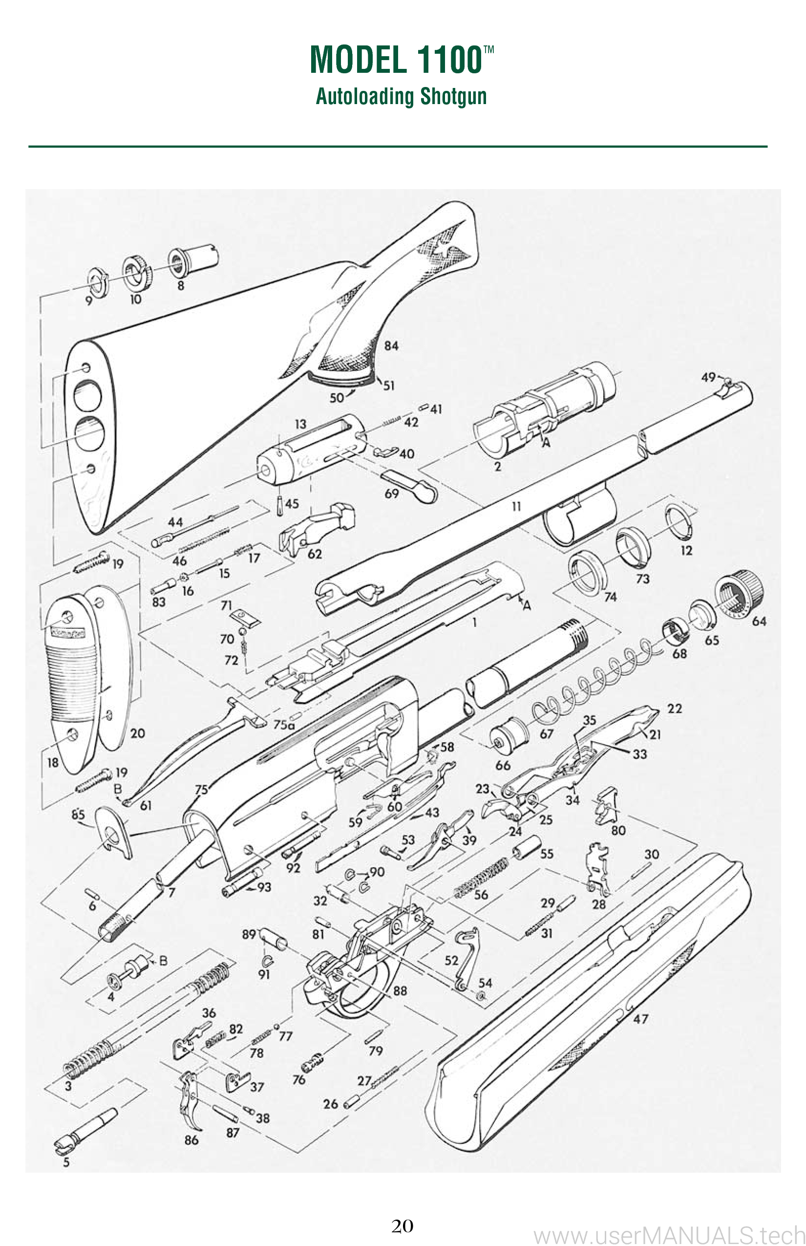Remington 1100 Schematic - 9da2nke