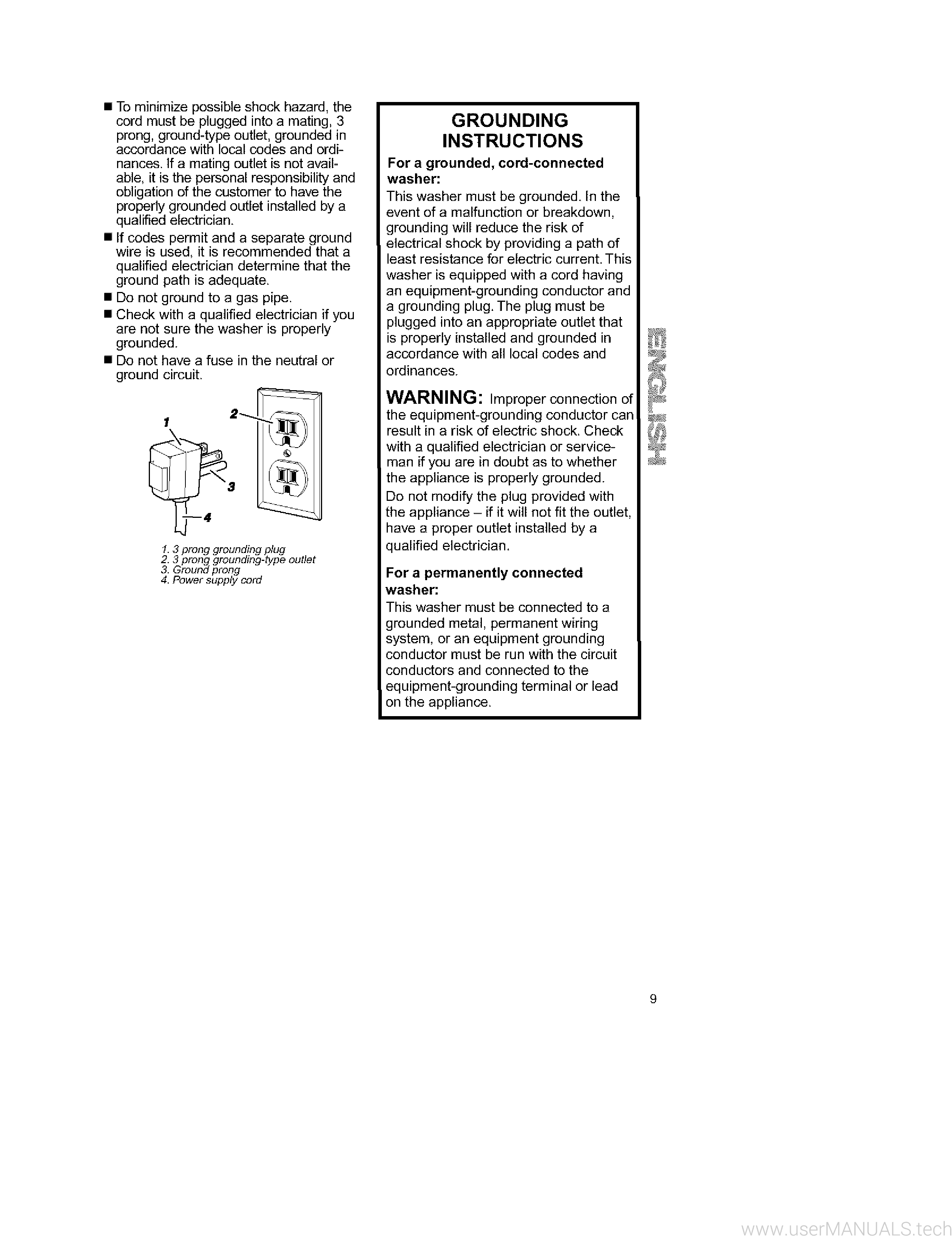 Kenmore Smart Heat Quiet Pak 9 Owners Manual