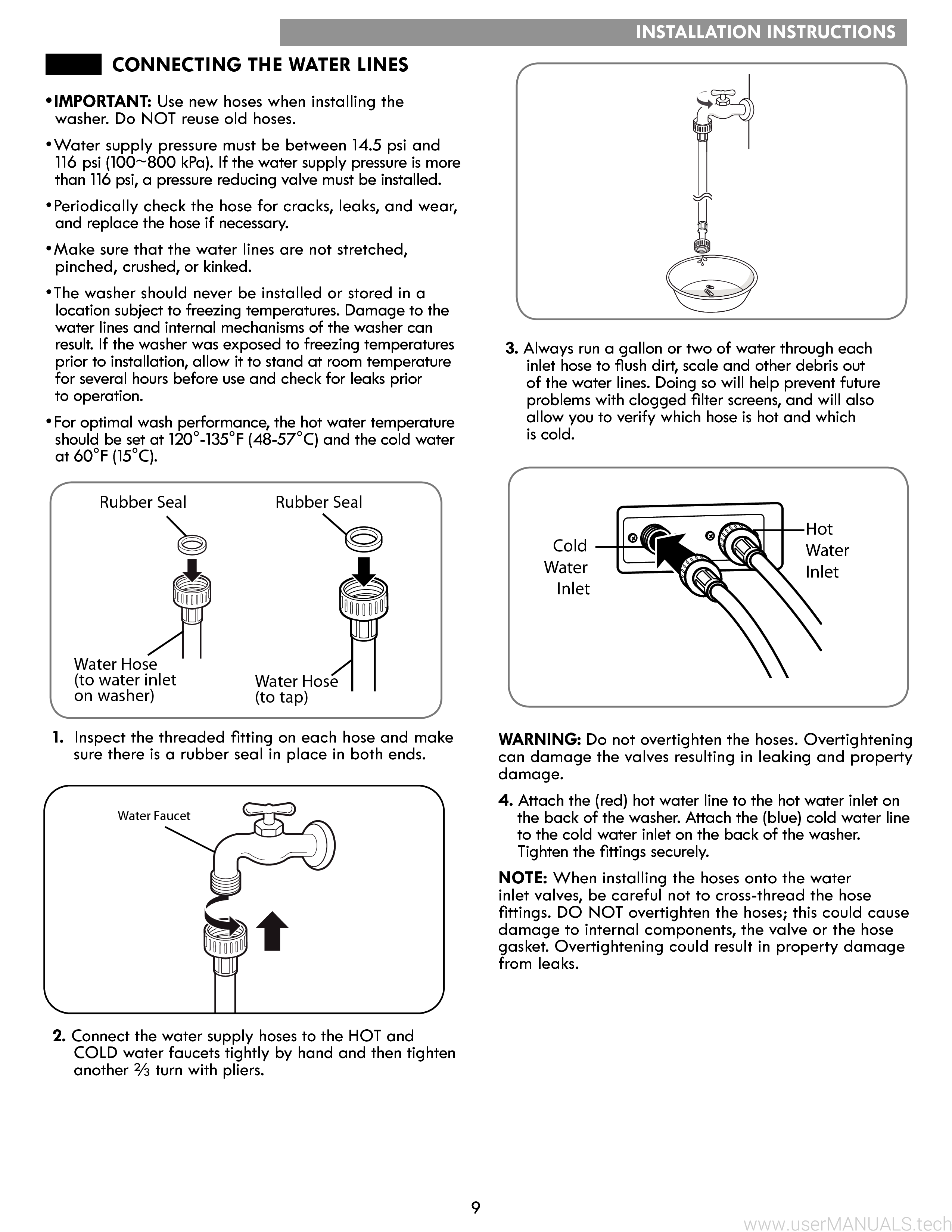 Kenmore Elite Automatic Washer User Manual