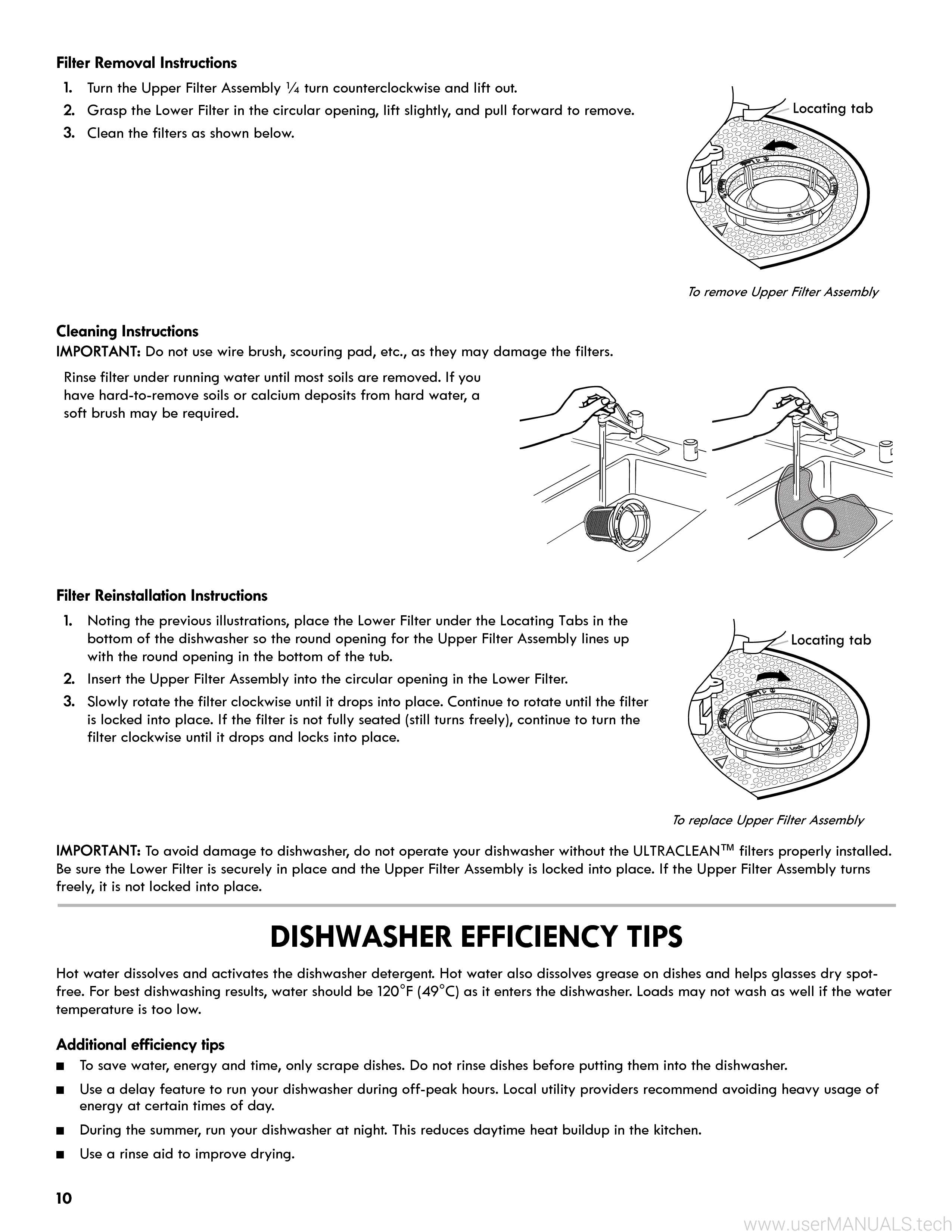 Kenmore Elite Ultraclean Dishwasher User Manual 