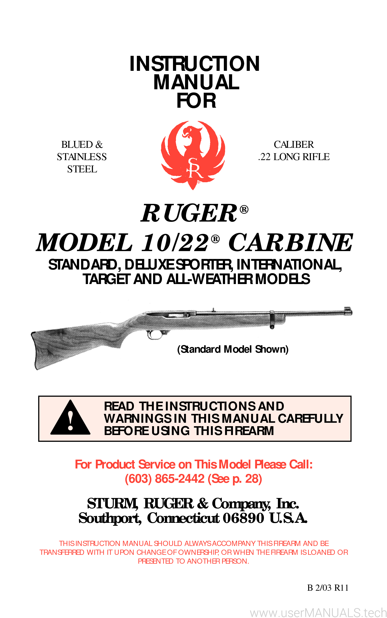 Ruger 10/22 Manual Pdf