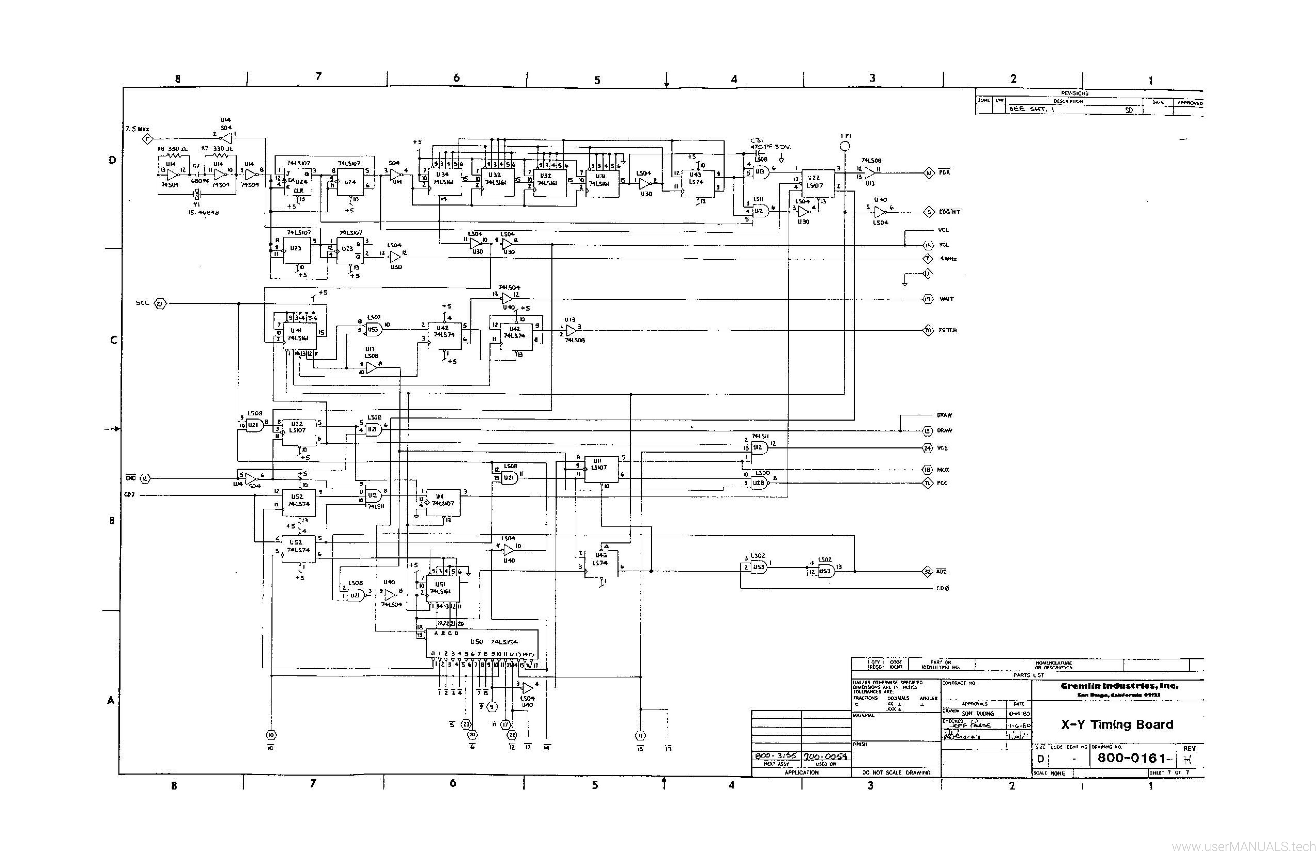 Sega Star Trek Schematics Manual