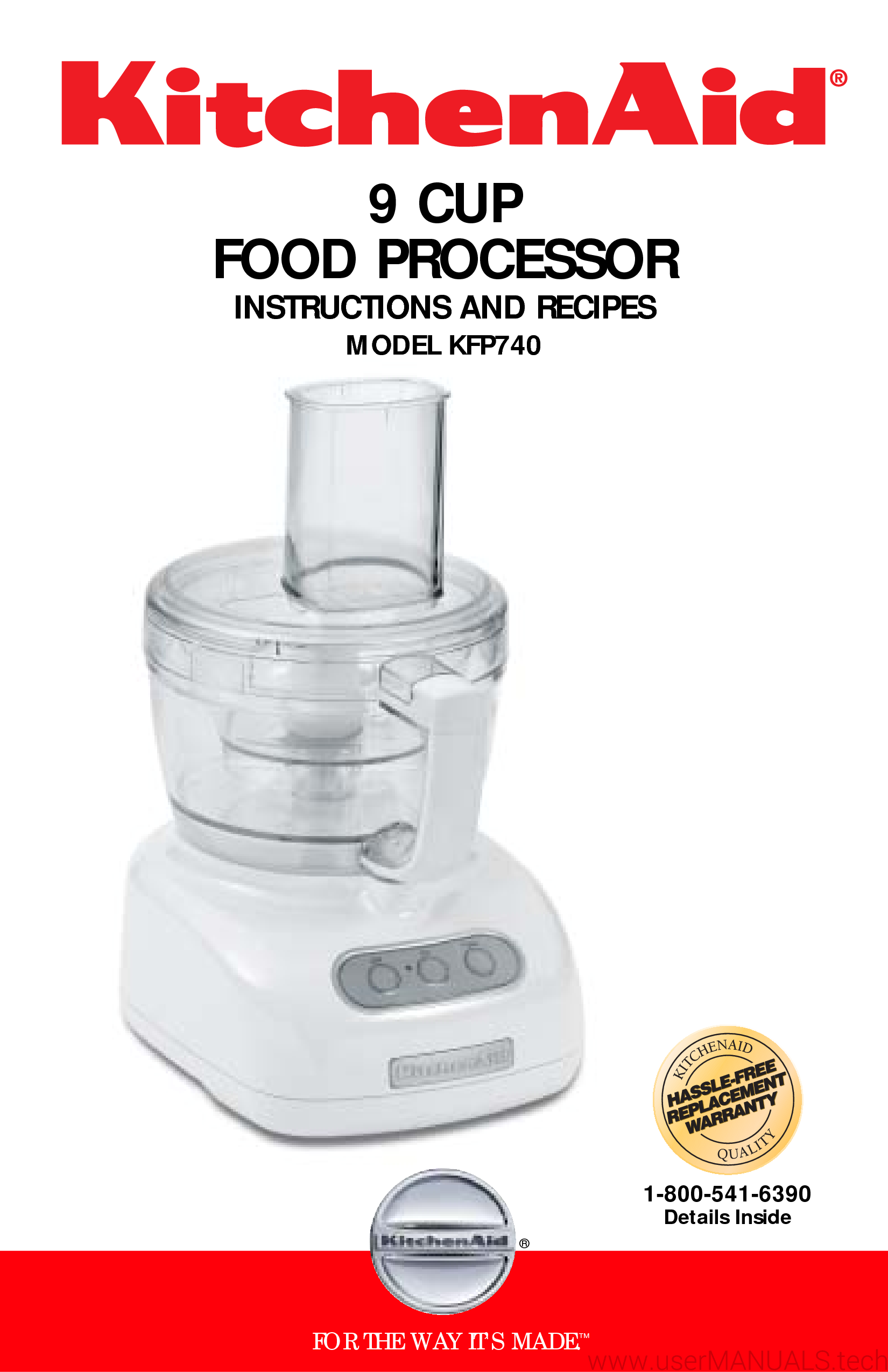 Cuisinart Food Processor Instruction Manual   9 Cup Food Processor Instruction Manual 1509120781 D 0 