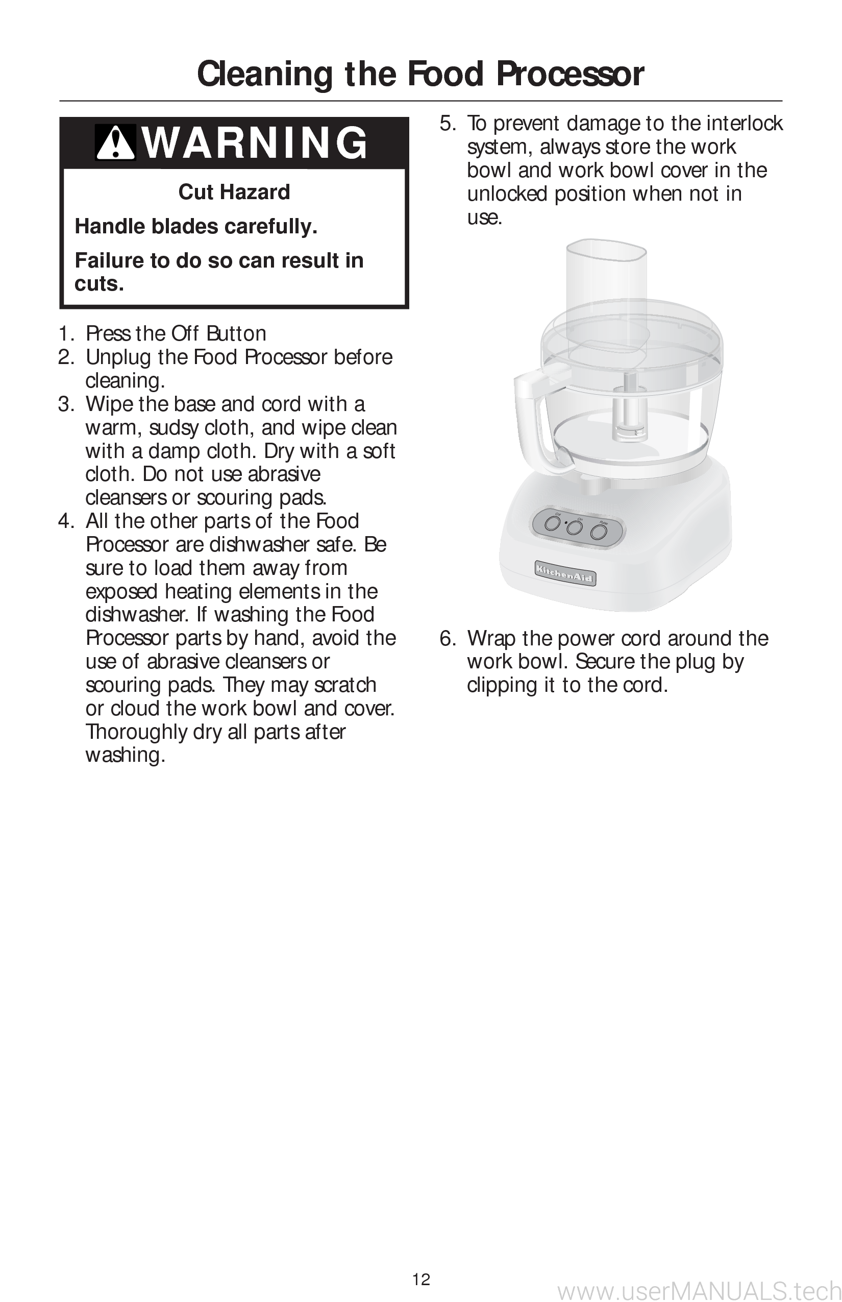 KitchenAid 9 Cup Food Processor Instruction Manual, Page 2