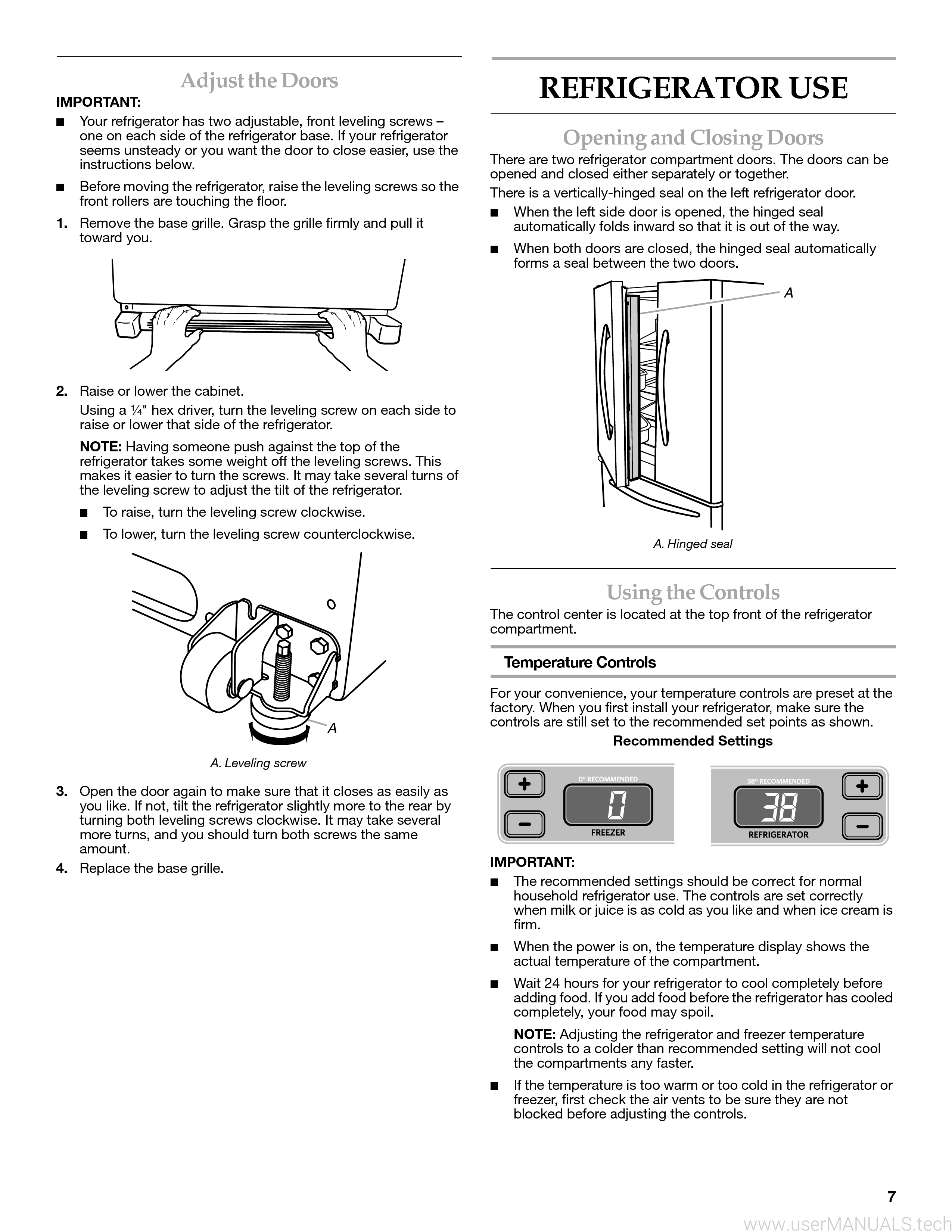 KitchenAid Refrigerator Kfcs22evms 7 Manual