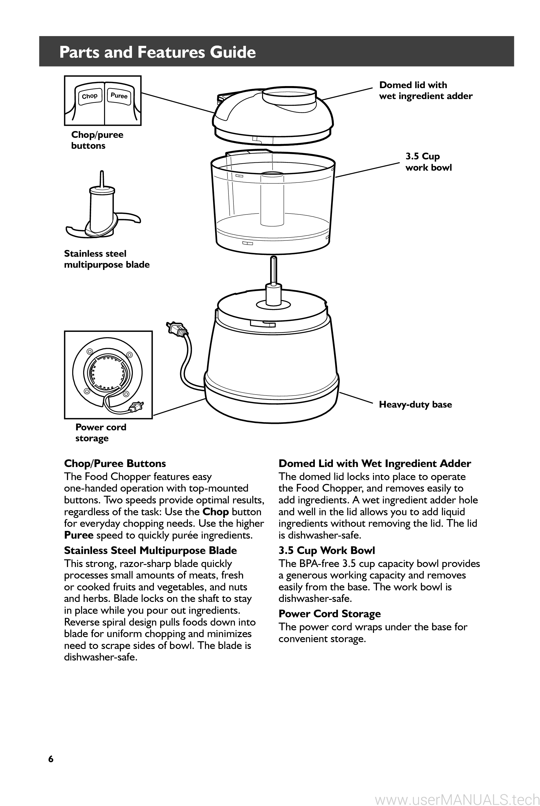 KitchenAid 35 Cup Food Chopper Manual