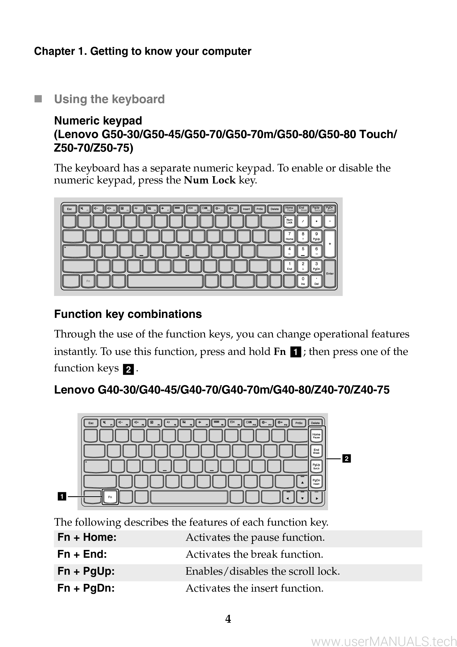 Lenovo G50 User Manual