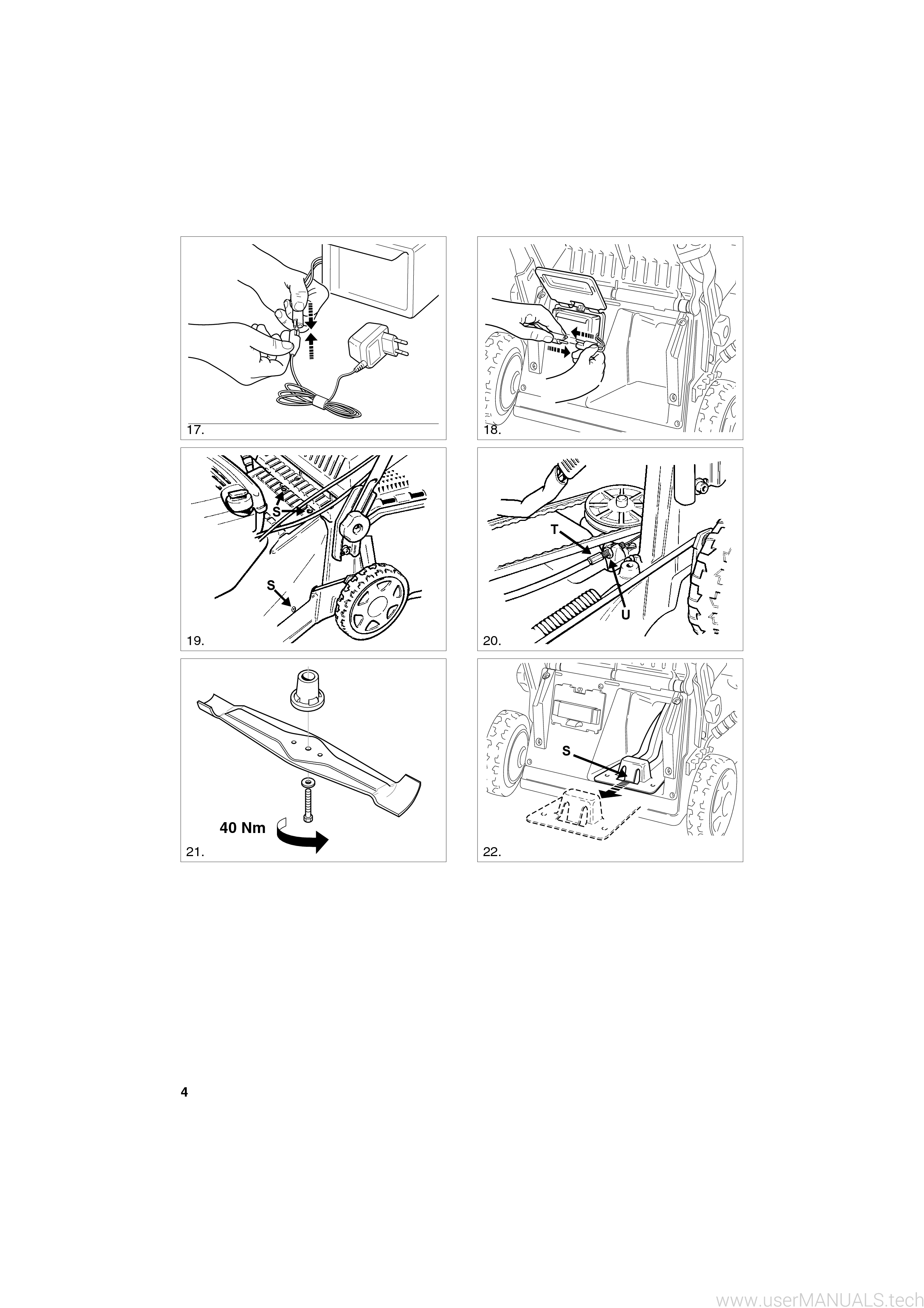 Stiga Lawn Mower JardiPro JP 55 B4Z M, B4Z ES M Instructions Manual