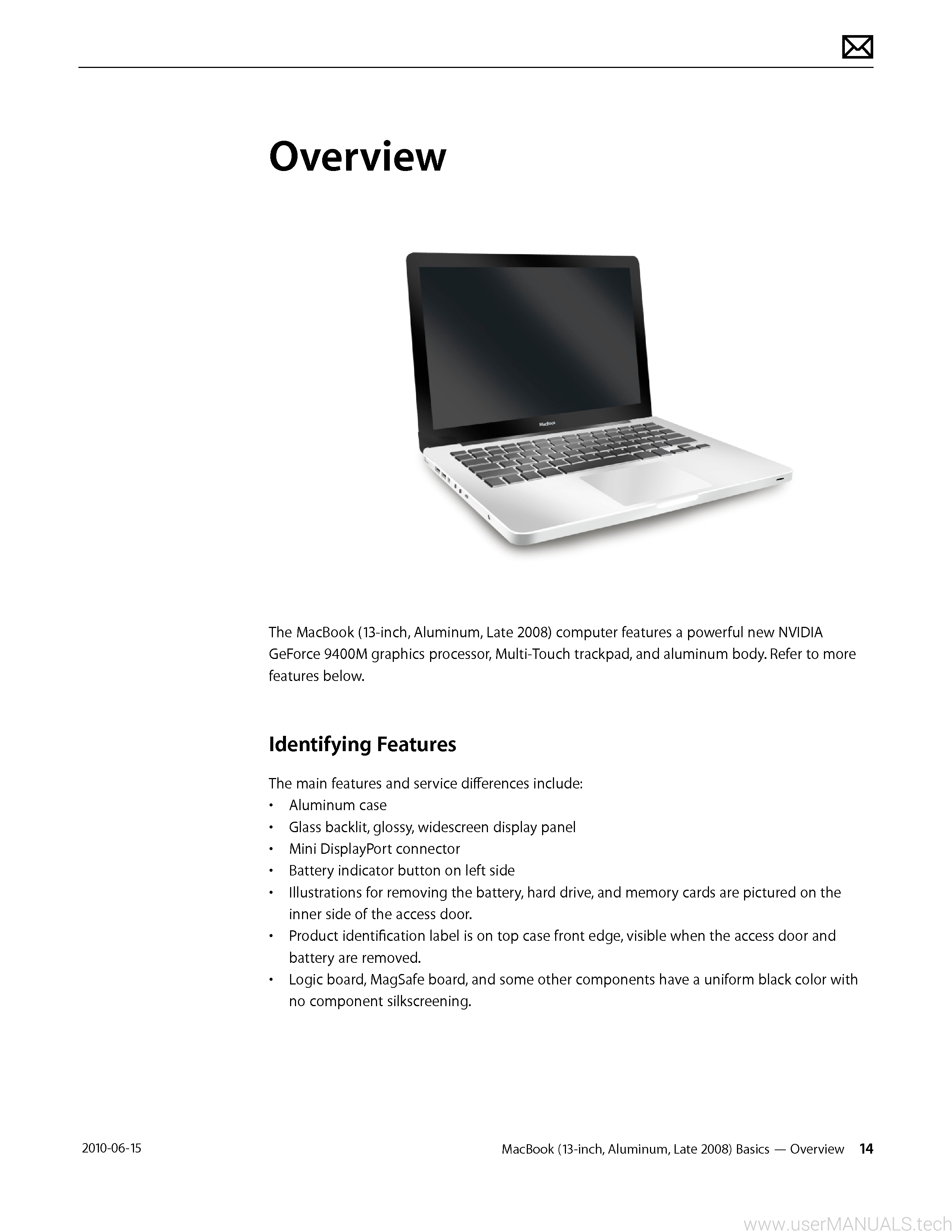 Apple macbook 13 inch aluminum late 2008 User Manual, Page: 2