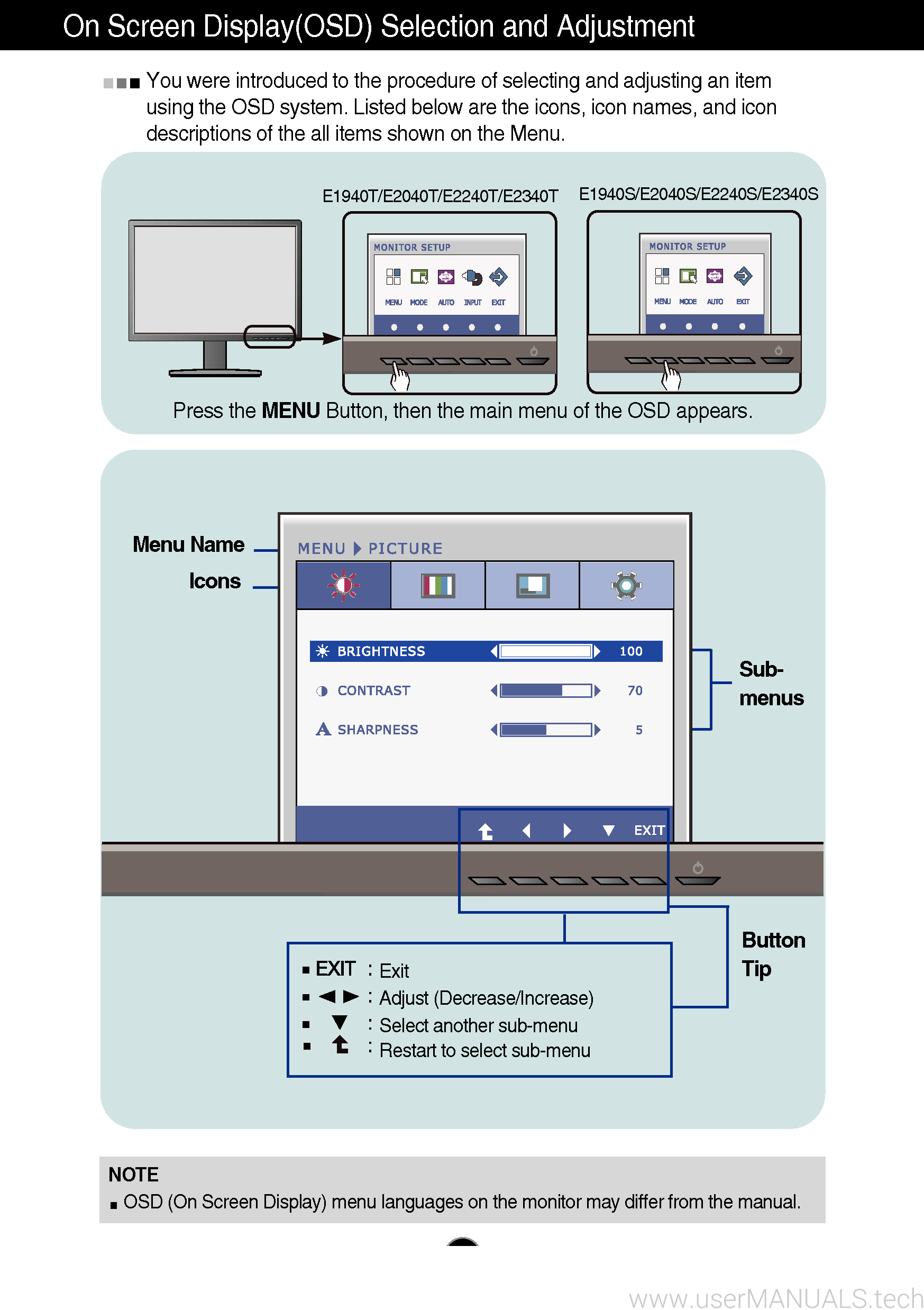 LG Flatron E2340t Owners Manual, Page: 2