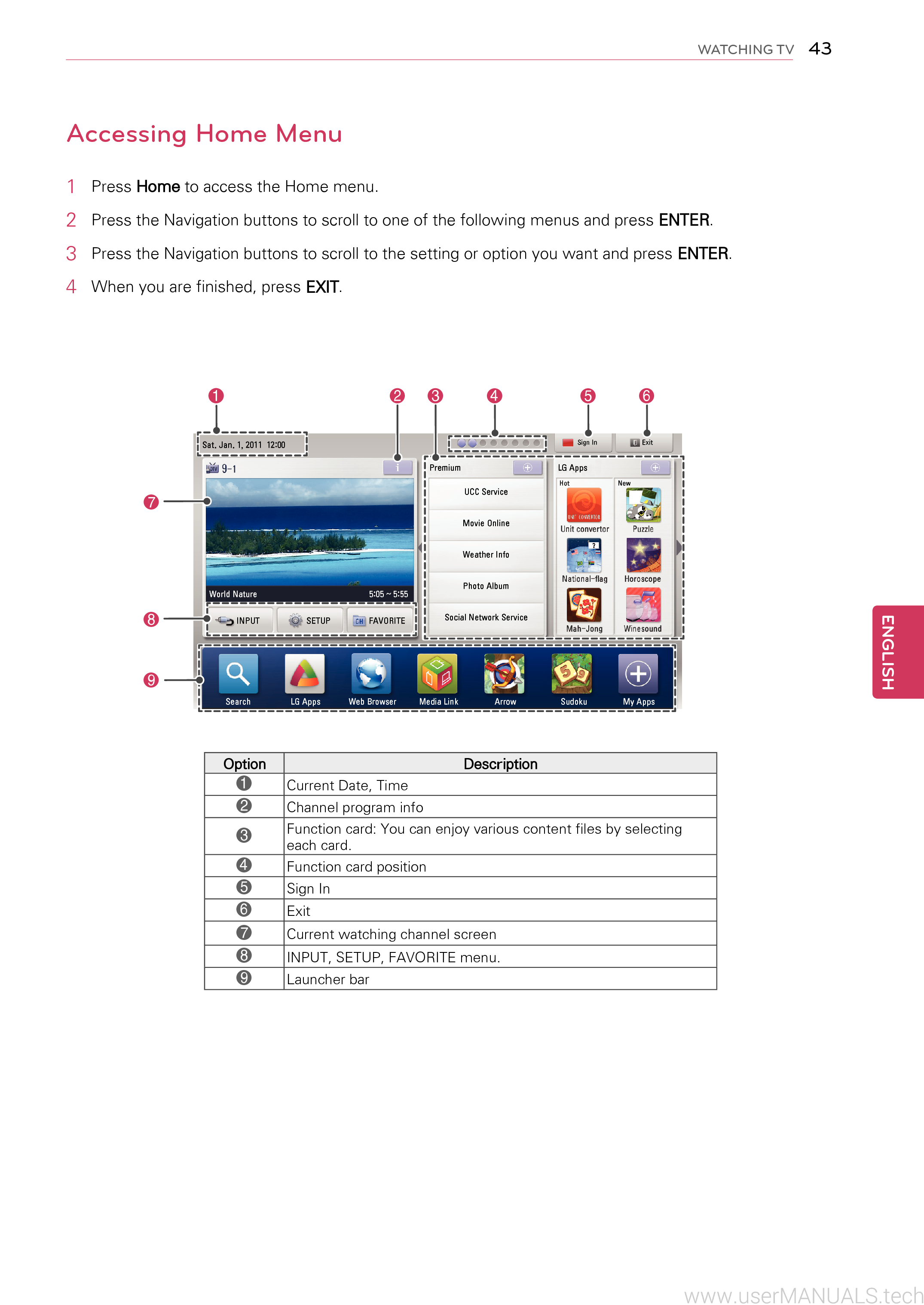 LG 47LW5600 Led Lcd Tv Owners Manual, Page: 5