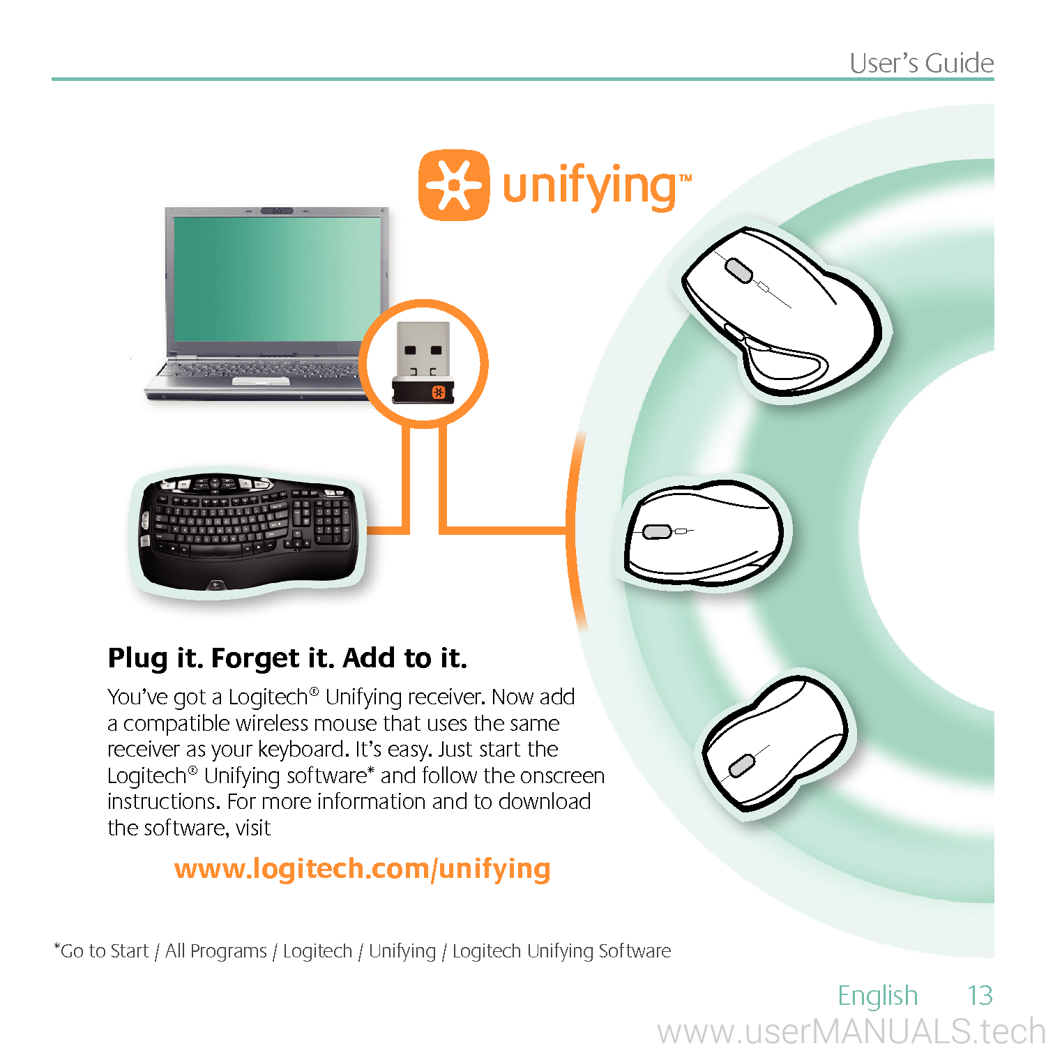 Logitech K350 User Manual, Page 2