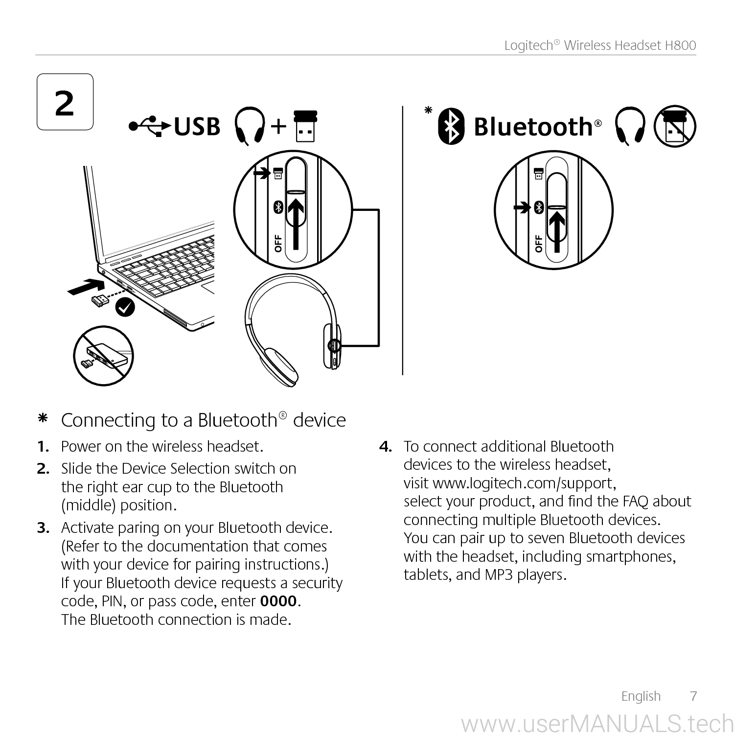 Logitech H800 Manual