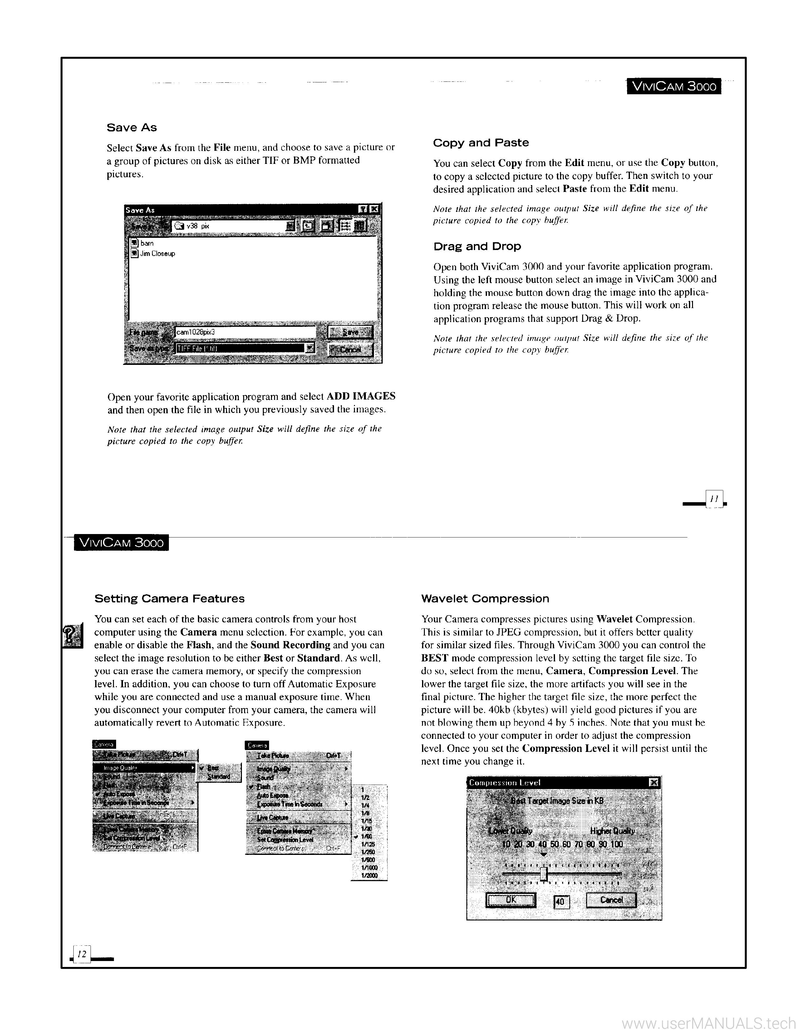 Vivitar Vivicam 3000 Users Manual