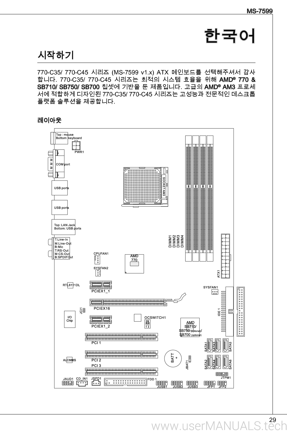 Msi 770 c45 инструкция подключение