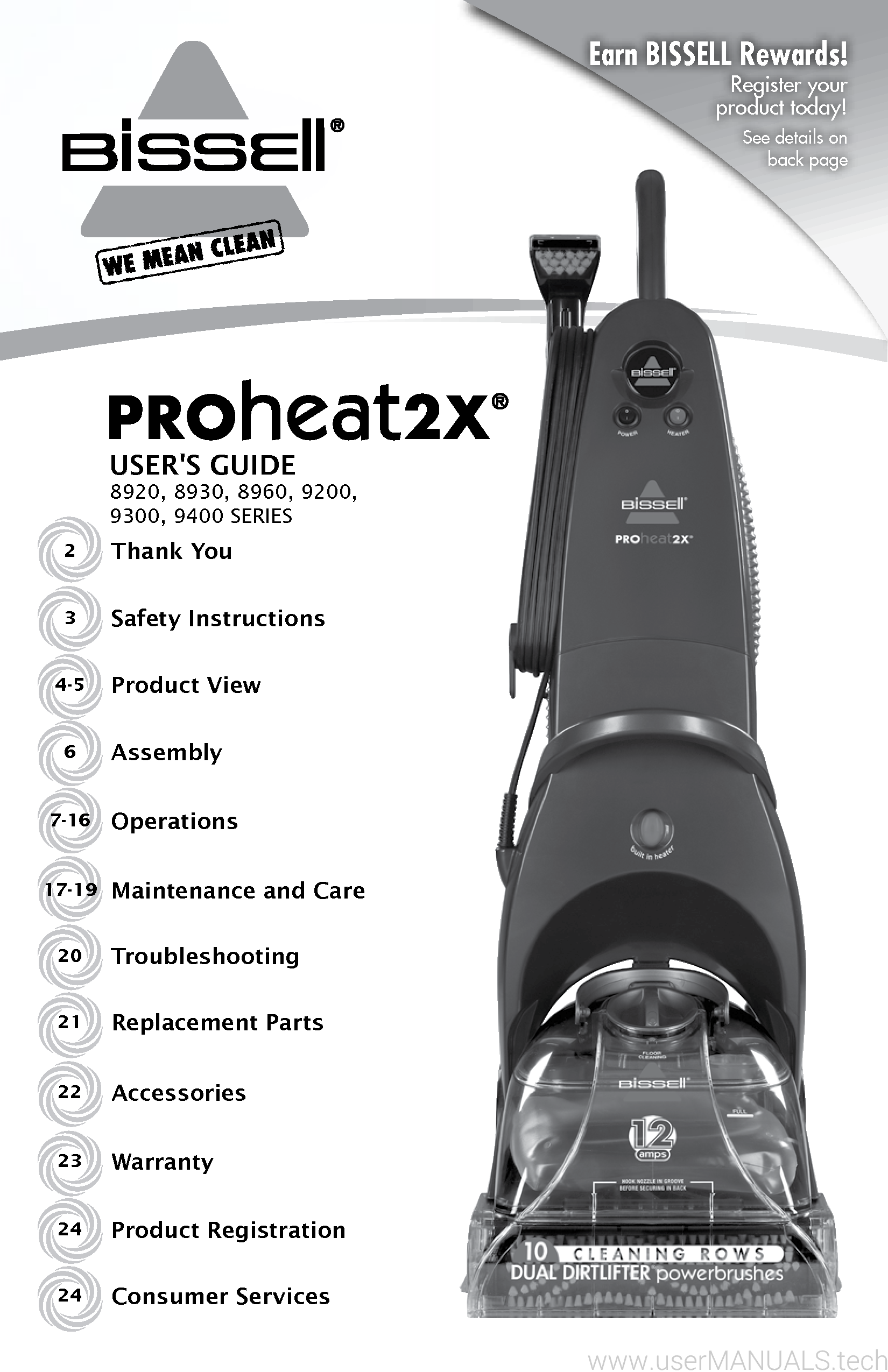 Bissell Proheat 2x User Manual