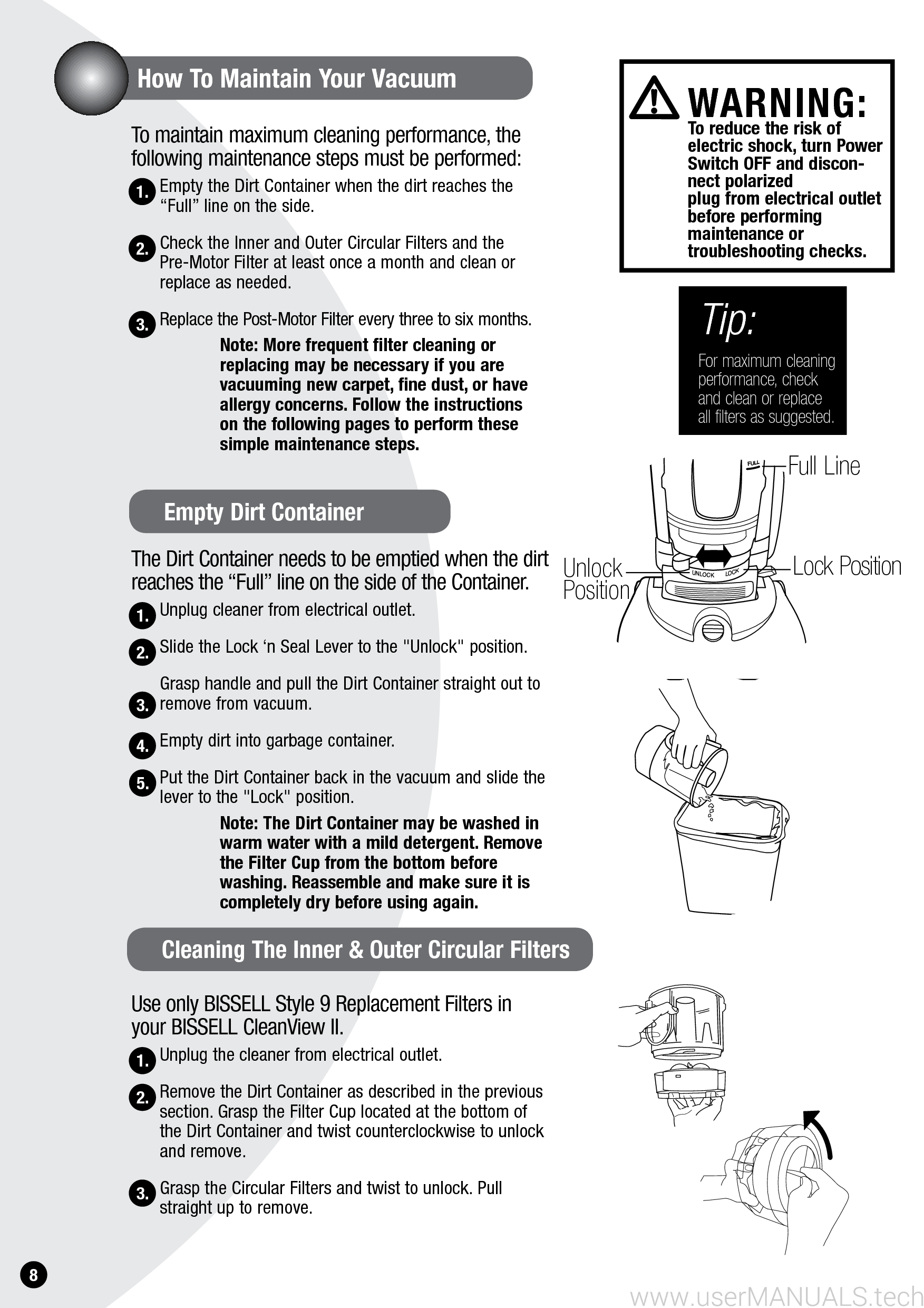 Bissell Cleanview 2 Manual