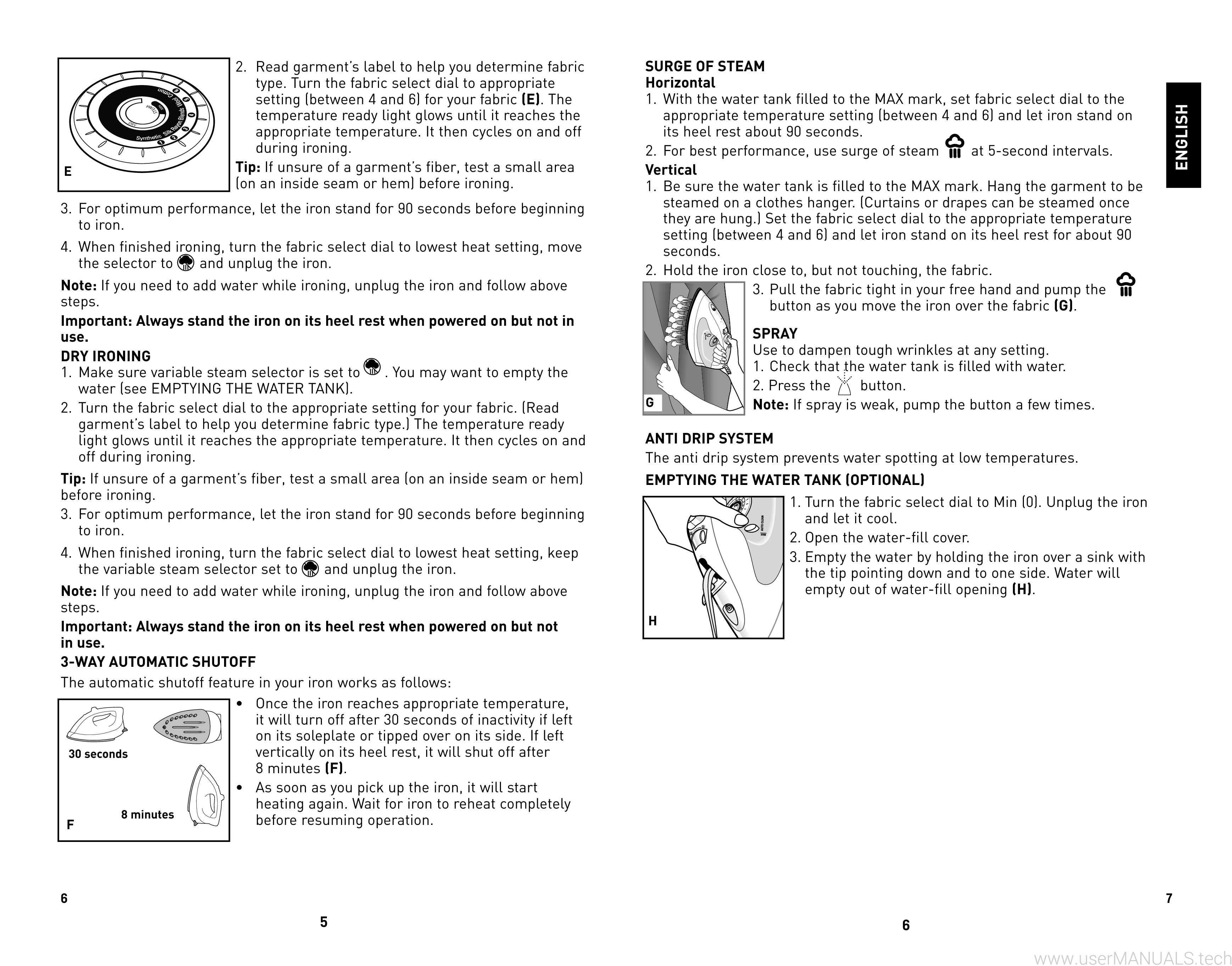 Black and Decker Steam Xpress Iron AS210 User Manual