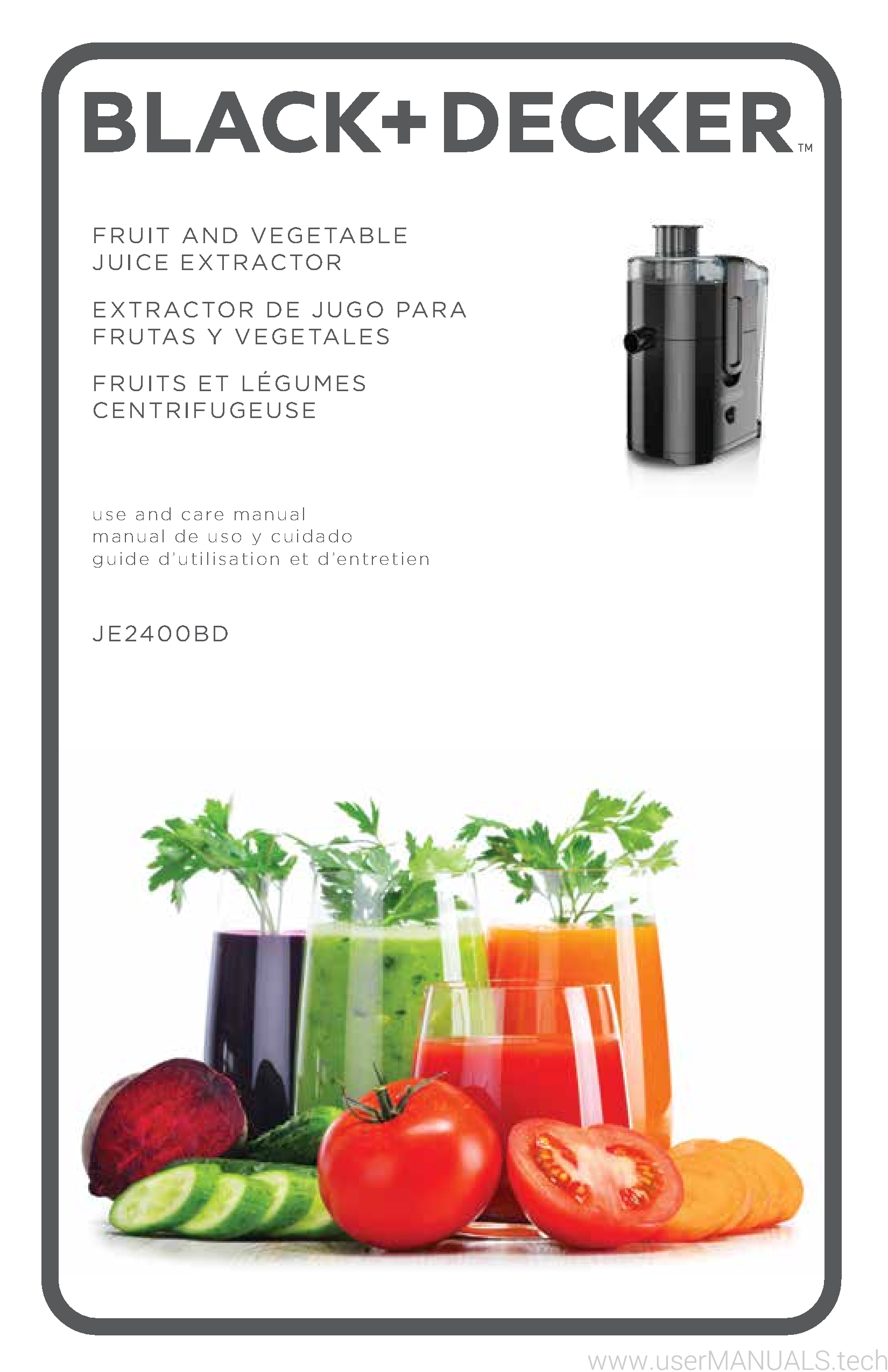 Black And Decker Juice Extractor How To Use at Dolores Bundy blog