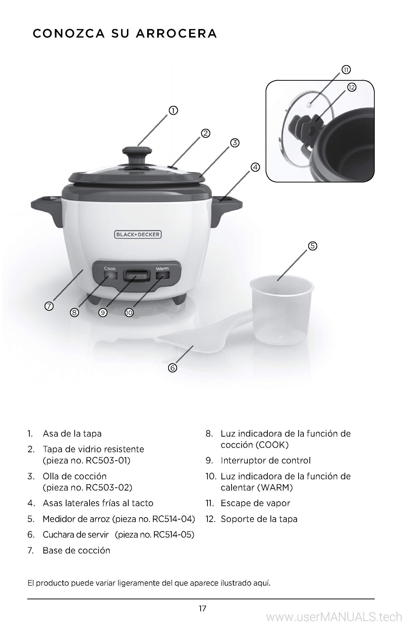 Black and Decker Rice Cooker RC503 User Manual, Page 2