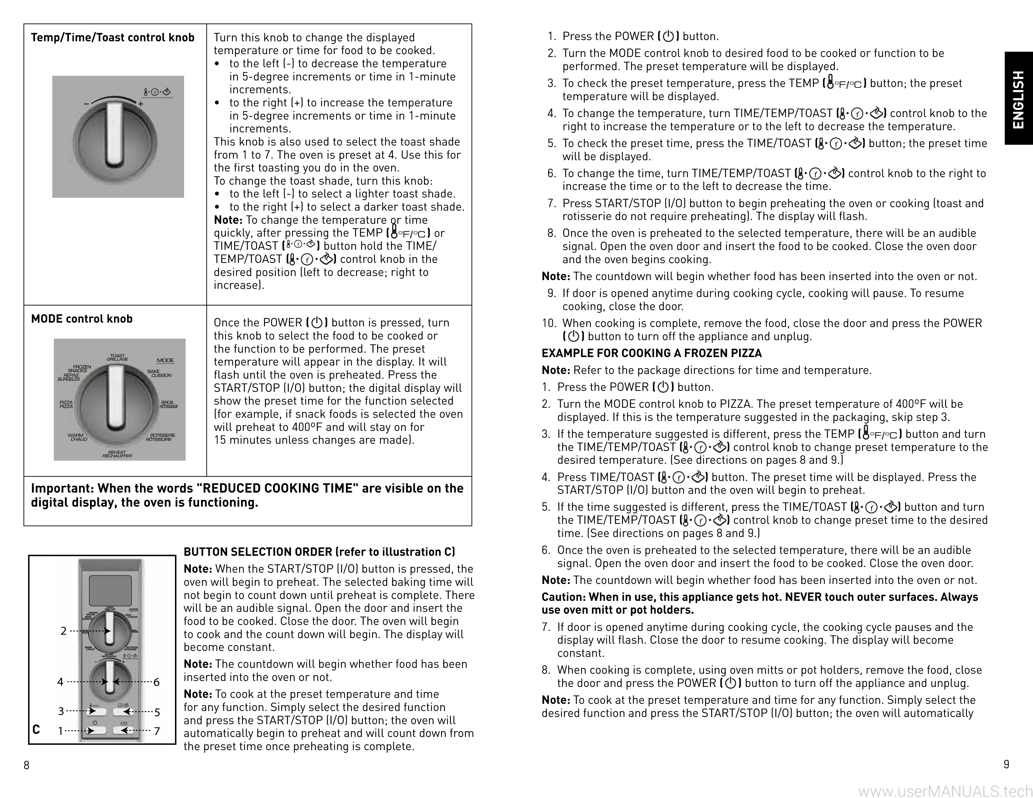 Black and Decker Toaster Oven TO1021BC User Manual