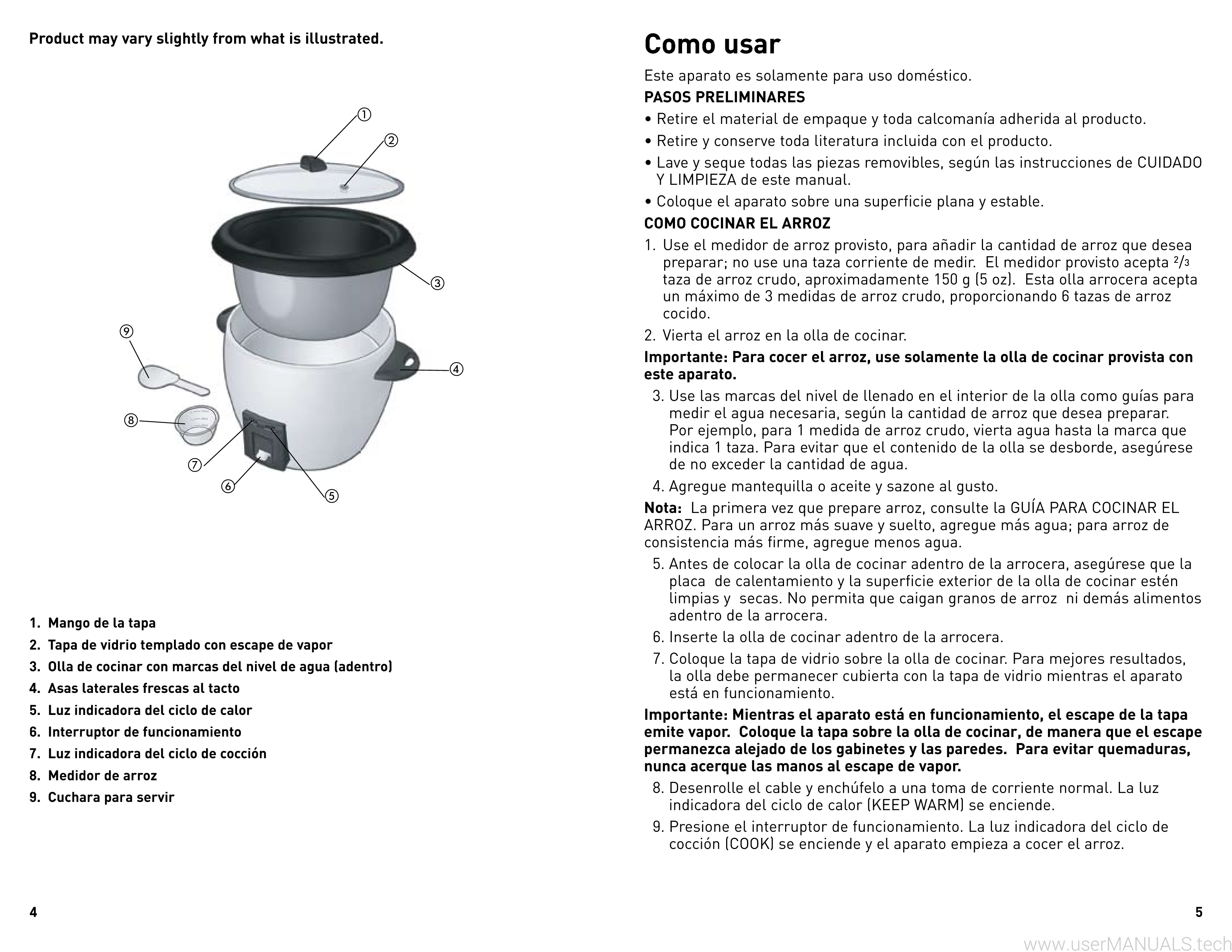 Black And Decker 3 Cup Rice Cooker Manual