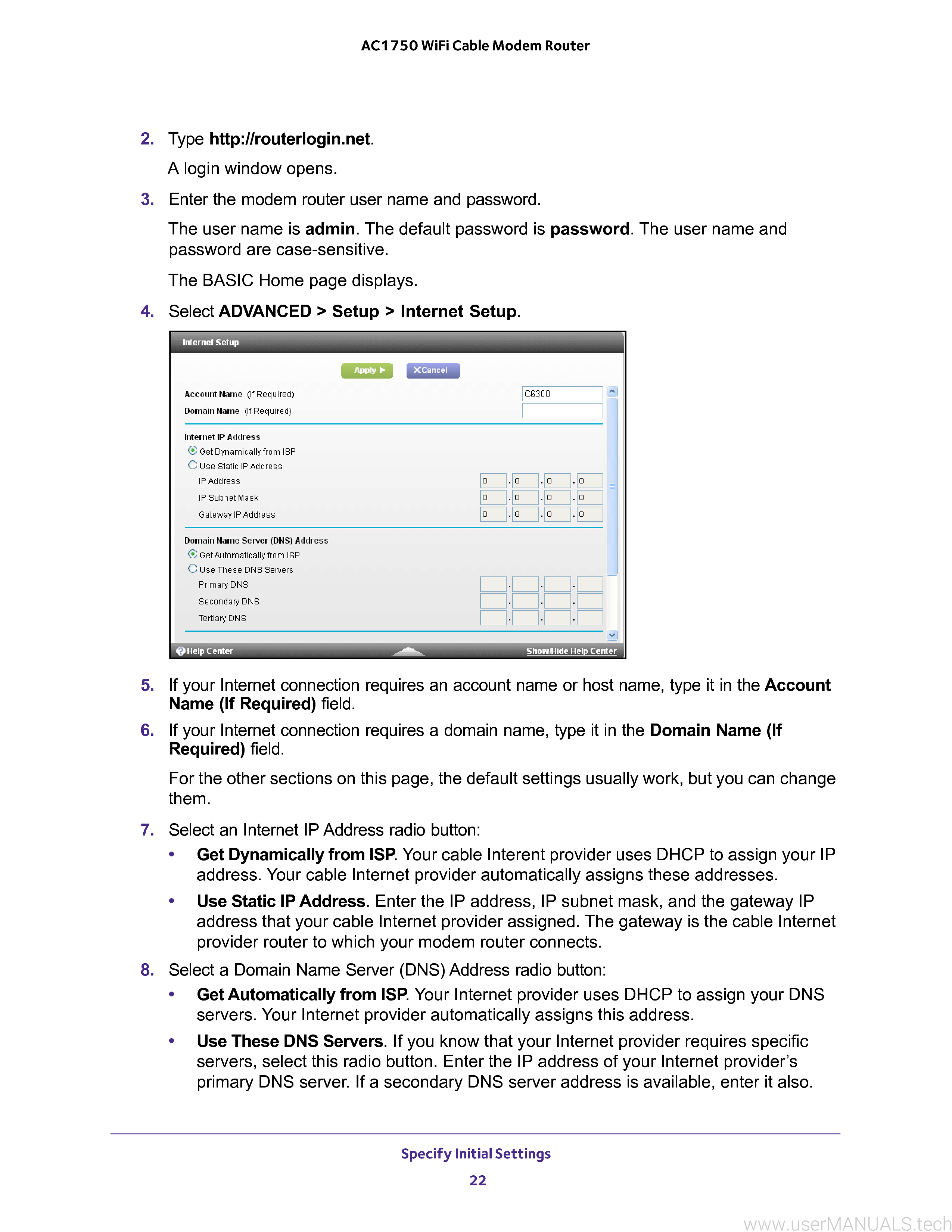 Netgear C6300 Ac1750 Wifi Cable Modem Router User Manual, Page 3