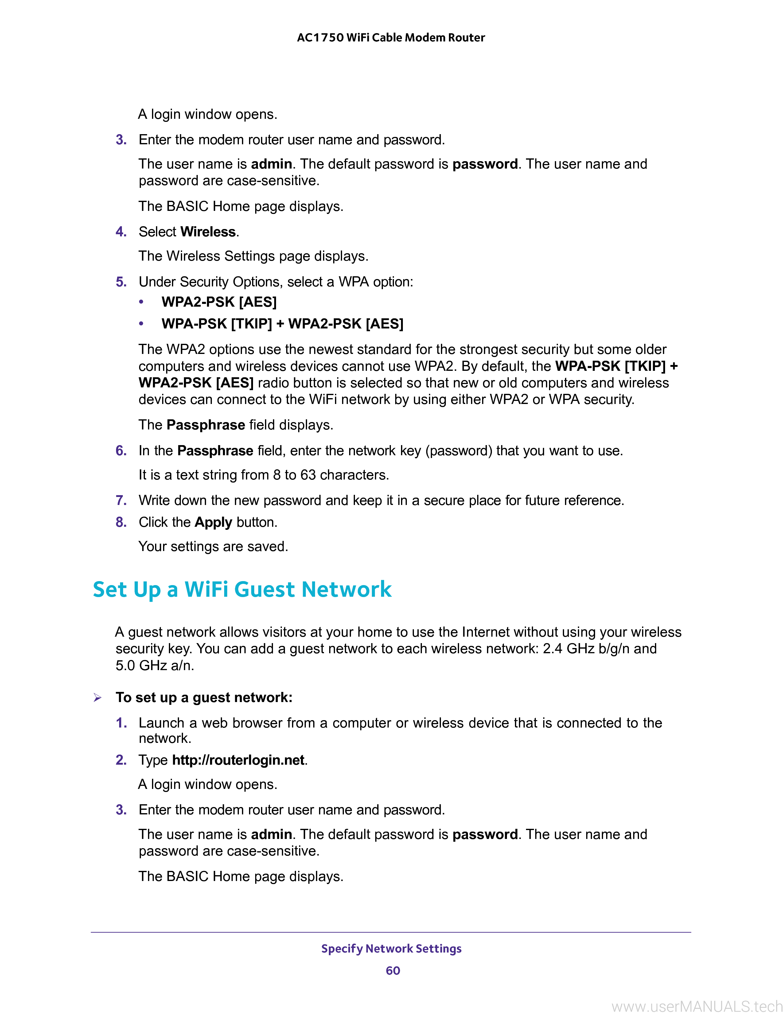 Netgear C6300 Ac1750 Wifi Cable Modem Router User Manual, Page 6