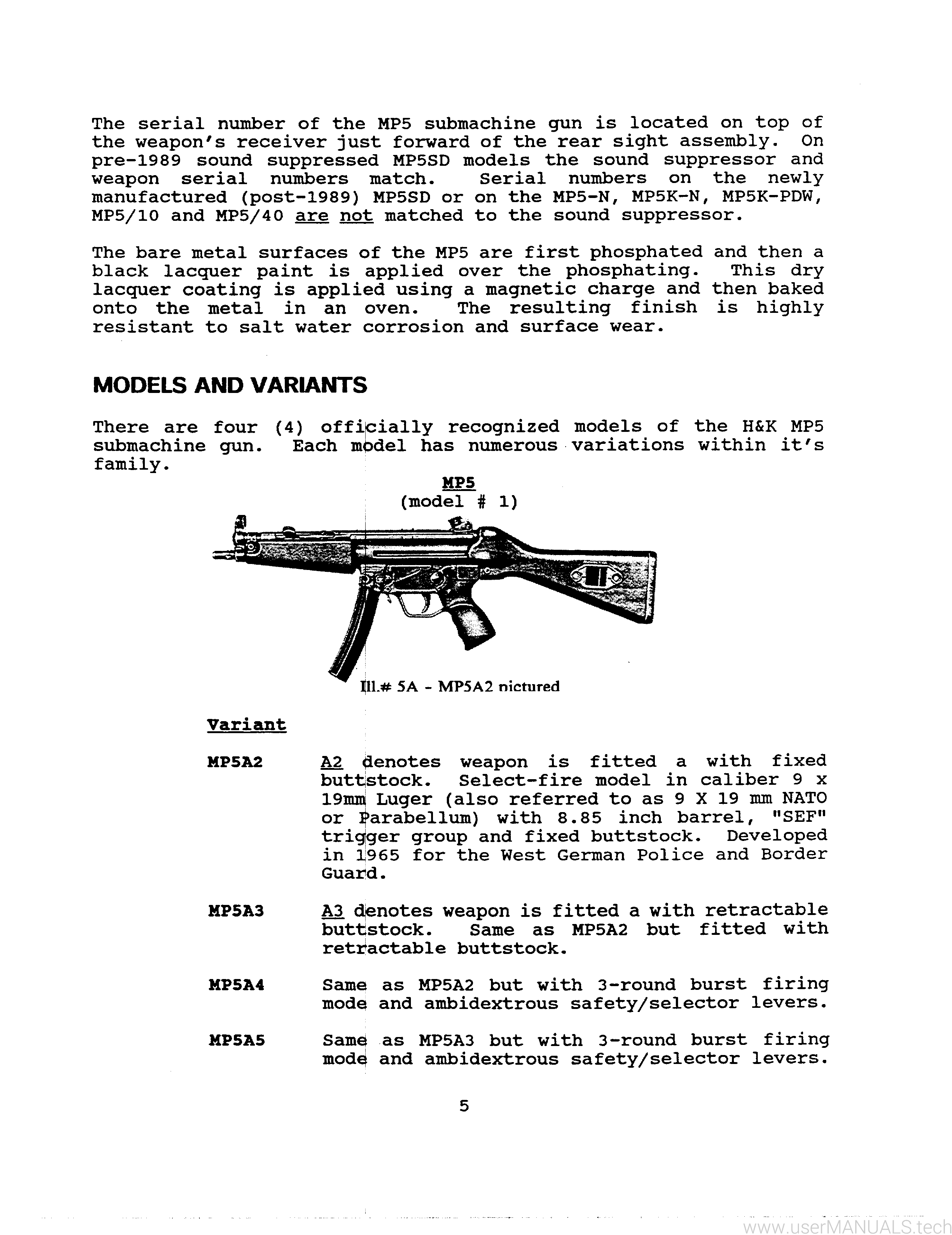 Heckler And Koch HK MP5 Instructions