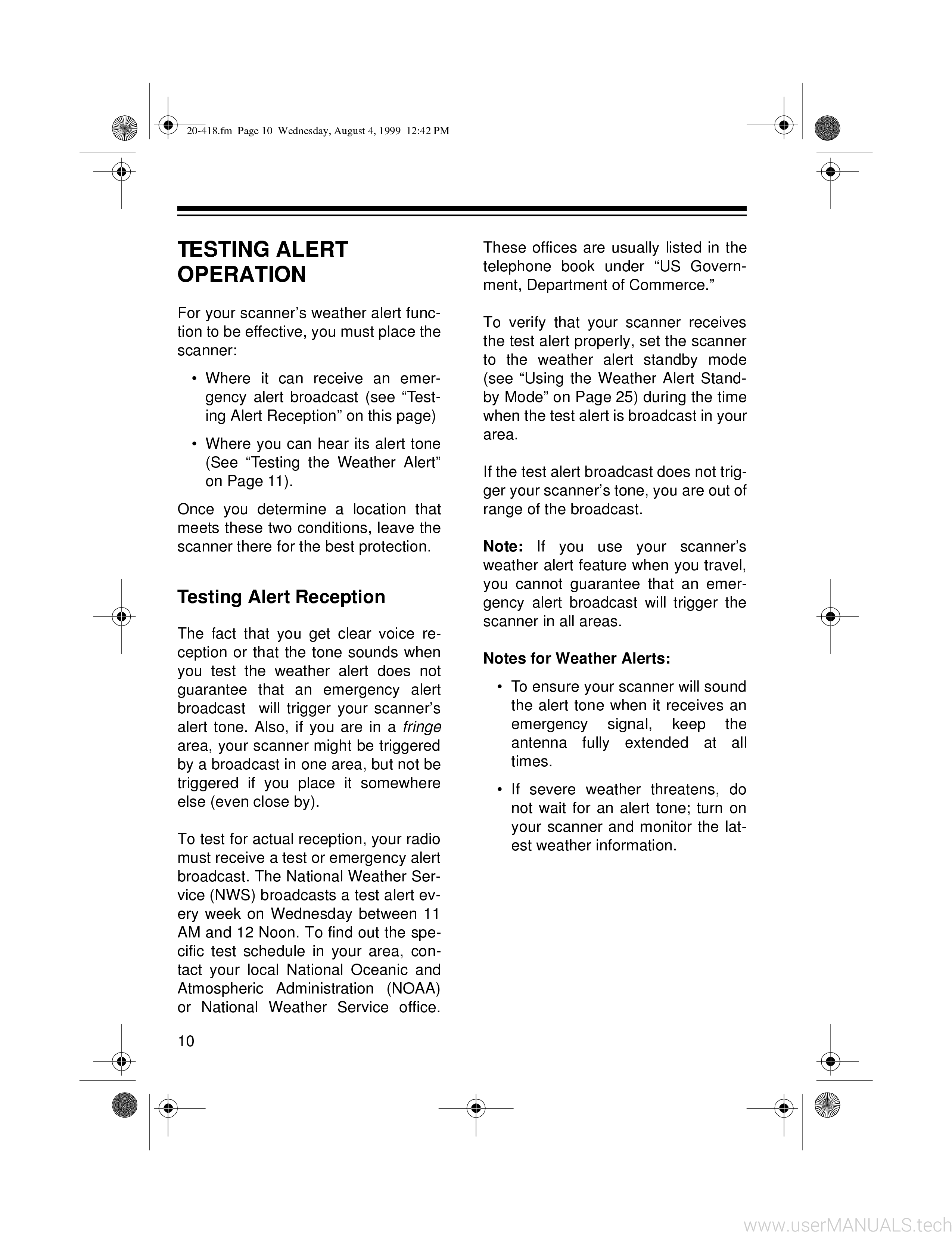 radio shack weather alert scanner pro 82 manual