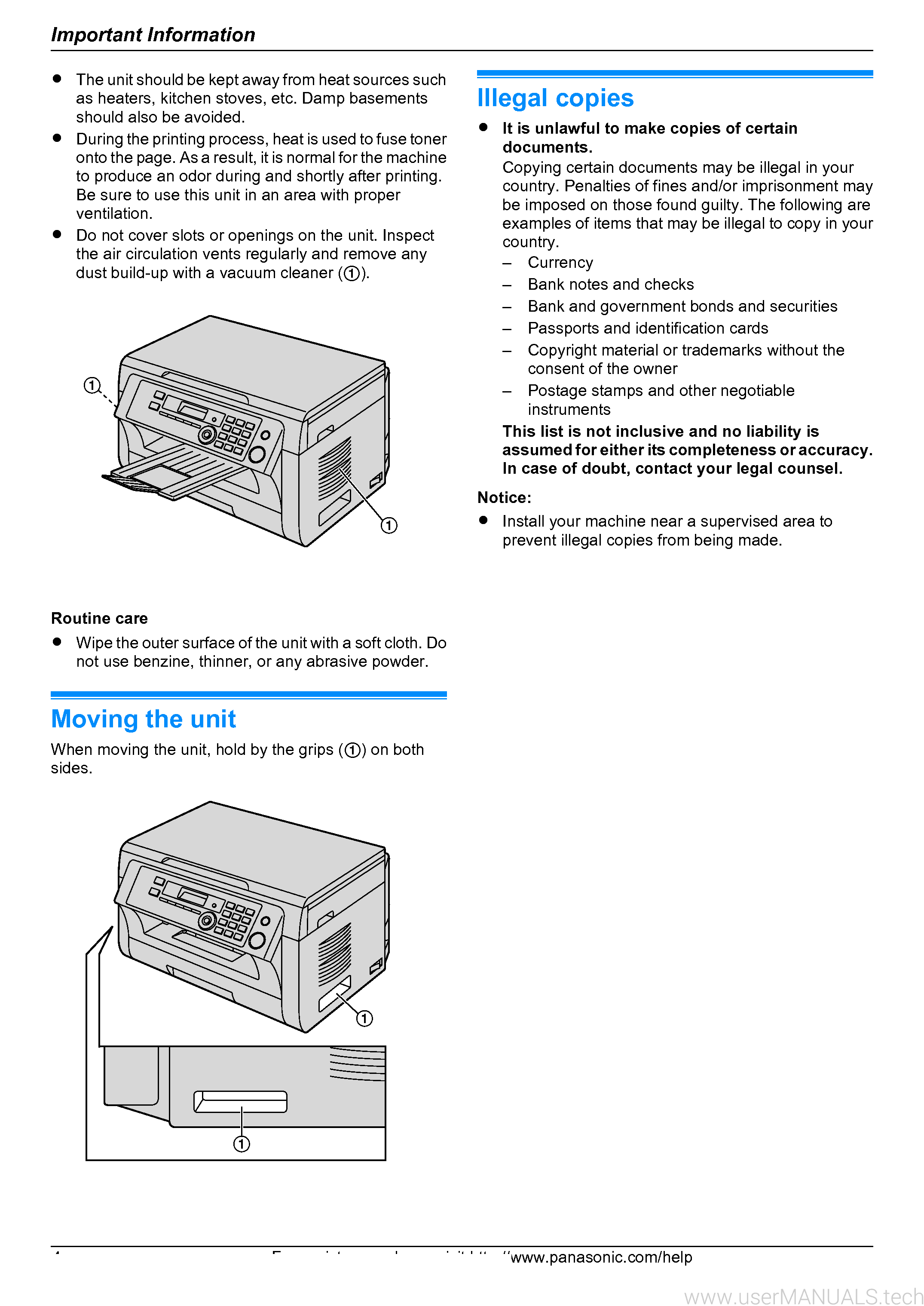 panasonic kx mb2030 service manual