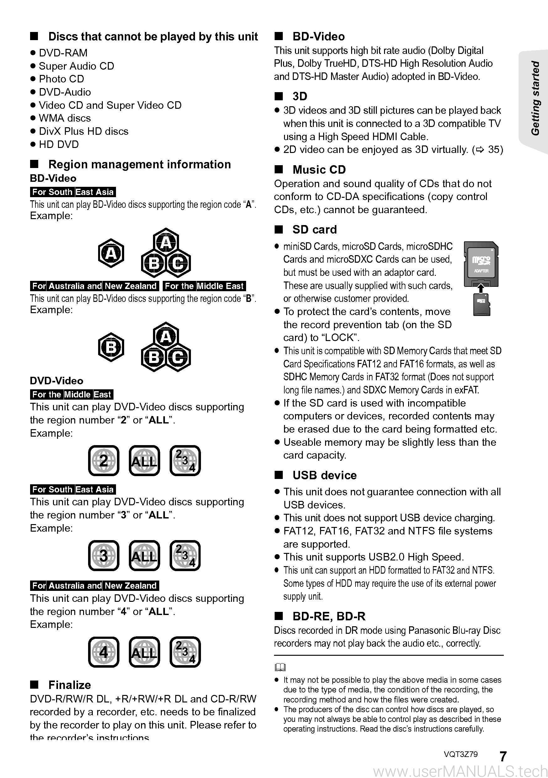 Panasonic Sc Btt790 Operating Instructions