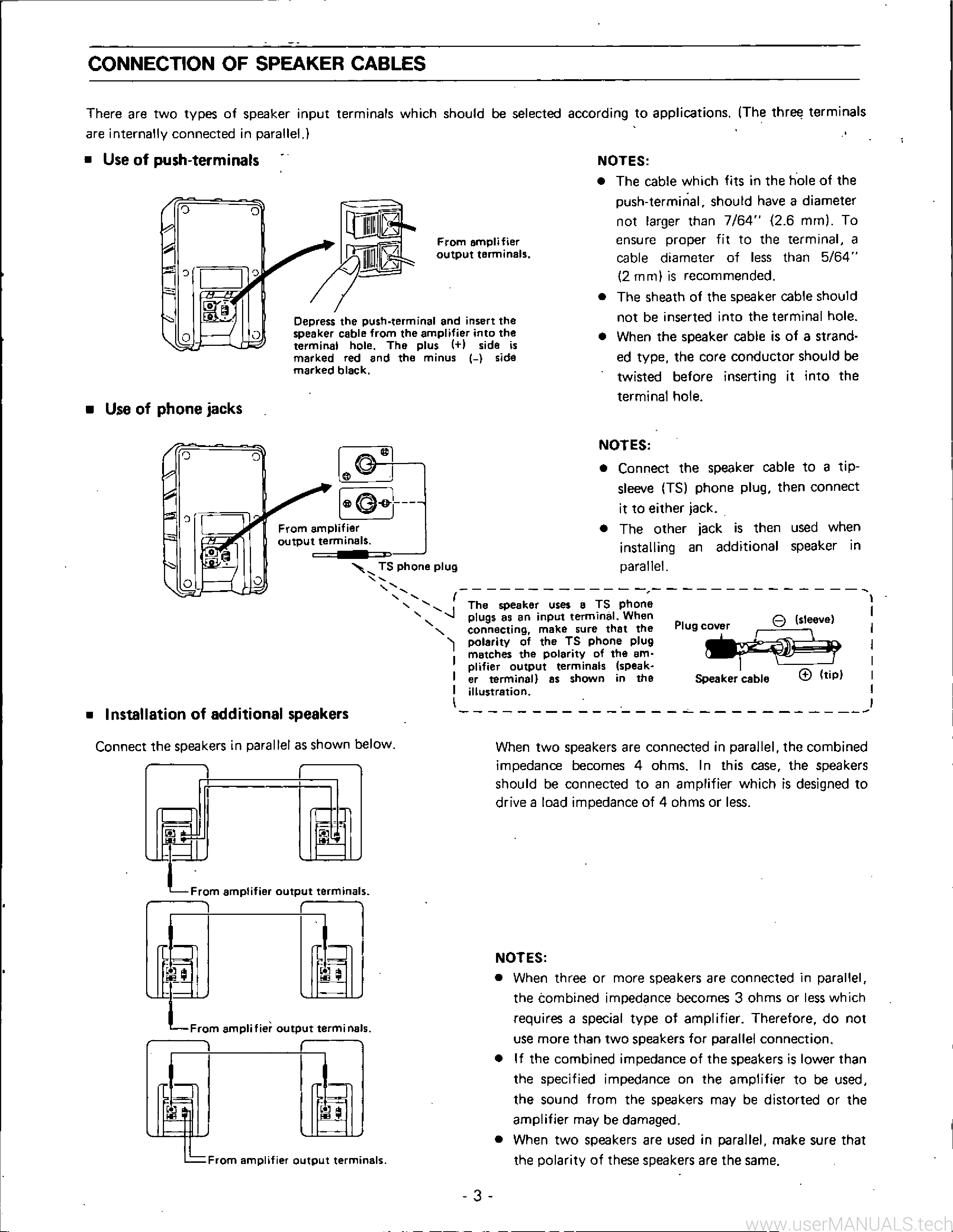 Panasonic Ramsa Speaker System Ws A80 Operating Instructions