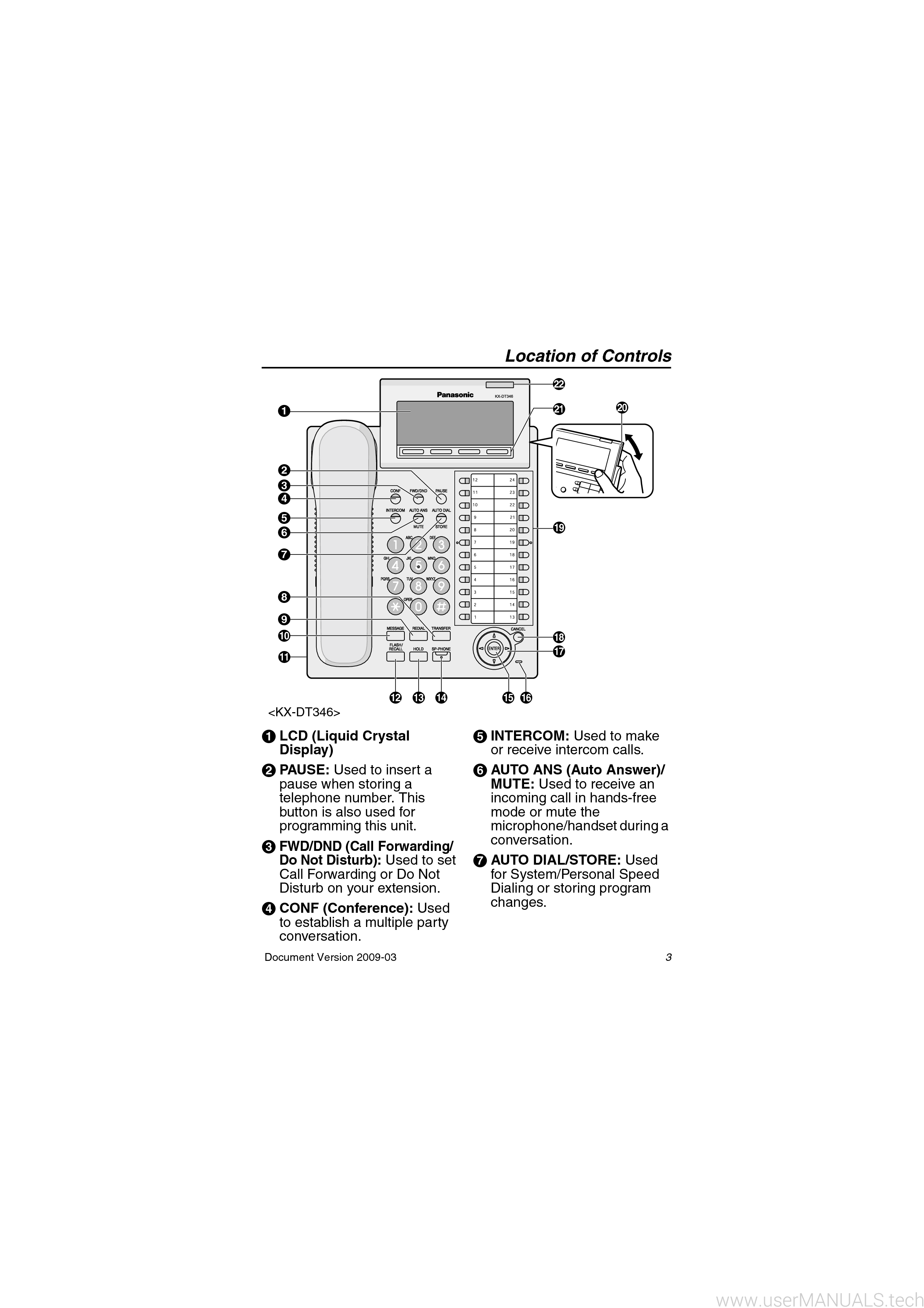 Panasonic Kx Dt333, Kx Dt343, Kx Dt346 Information Manual