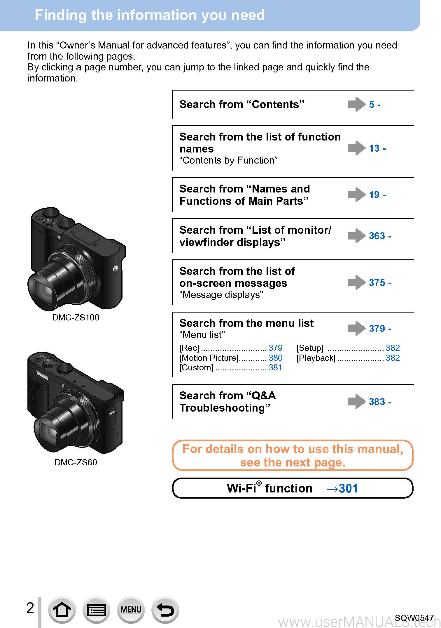 Panasonic Digital Camera Dmc Zs60 Owners Manual For Advanced Features