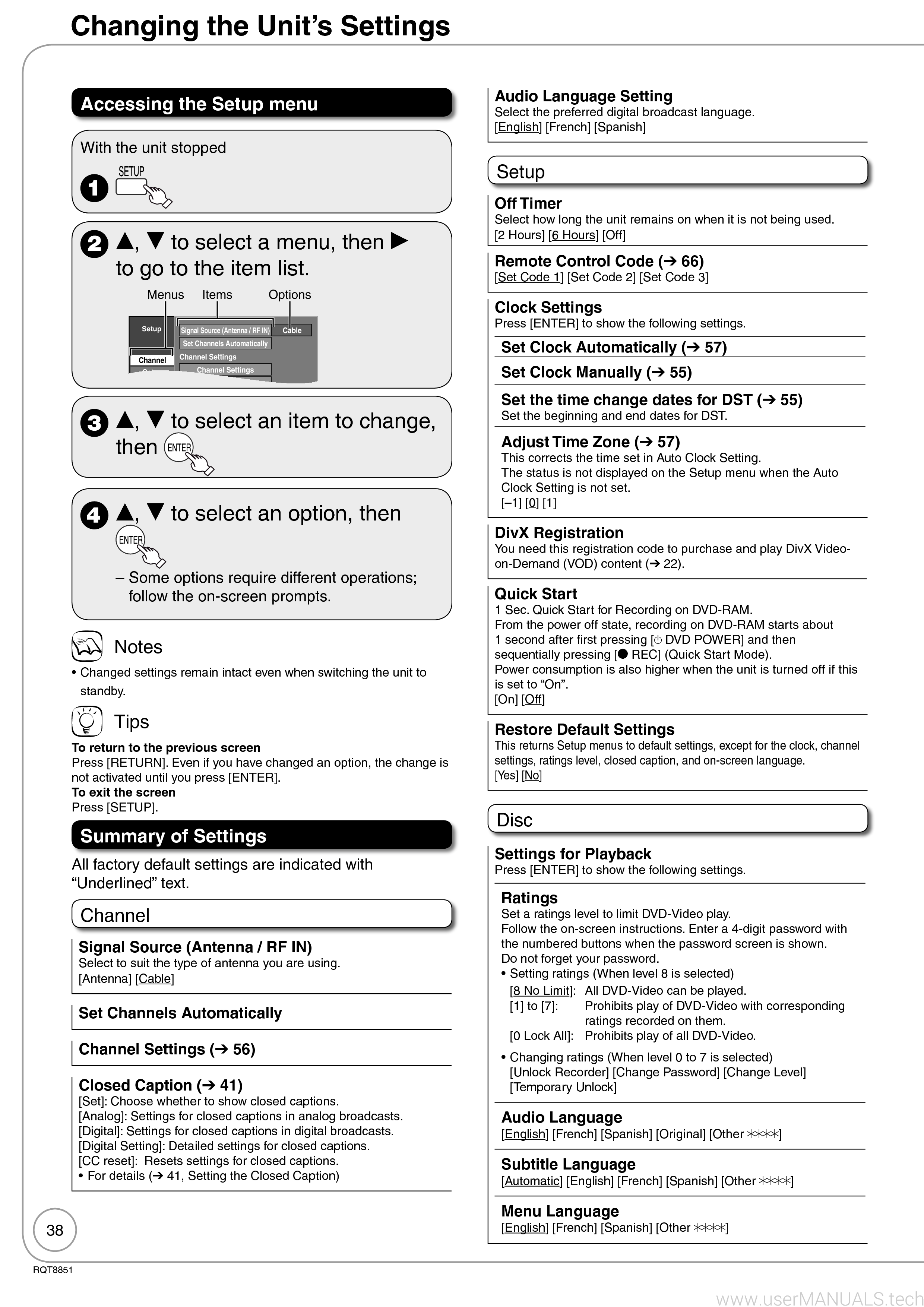 Panasonic Dmr Ez27 Operating Instructions Manual, Page: 4