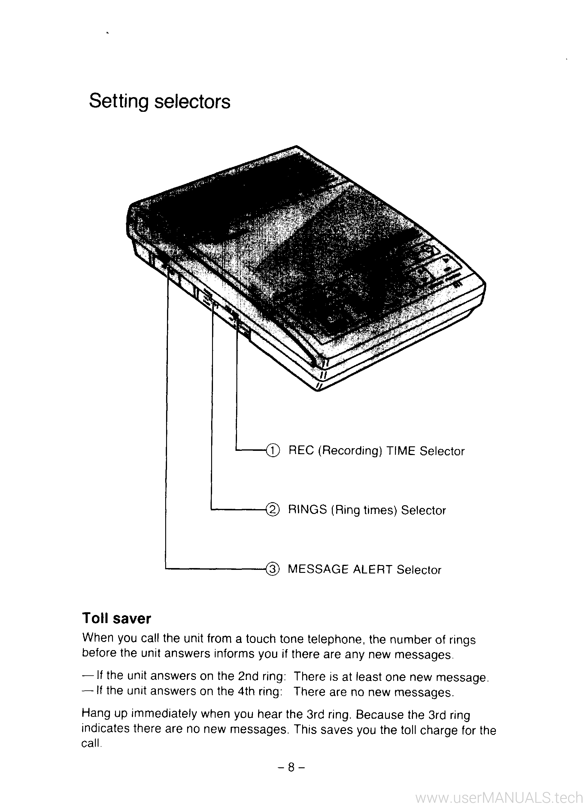 Panasonic Kx T5100 Operating Instructions Manual