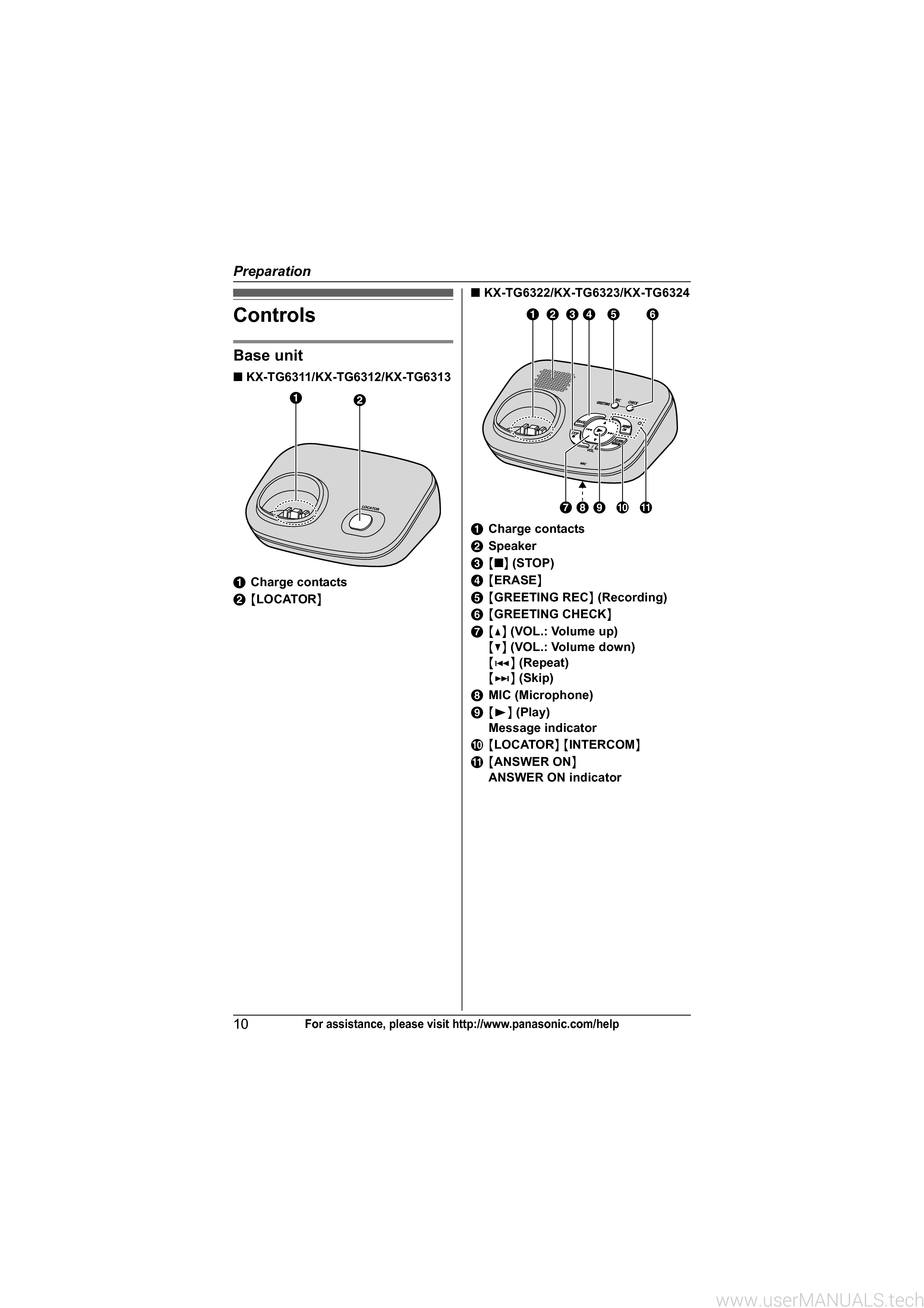 Panasonic Kx Tg6311 Operating Instructions Manual