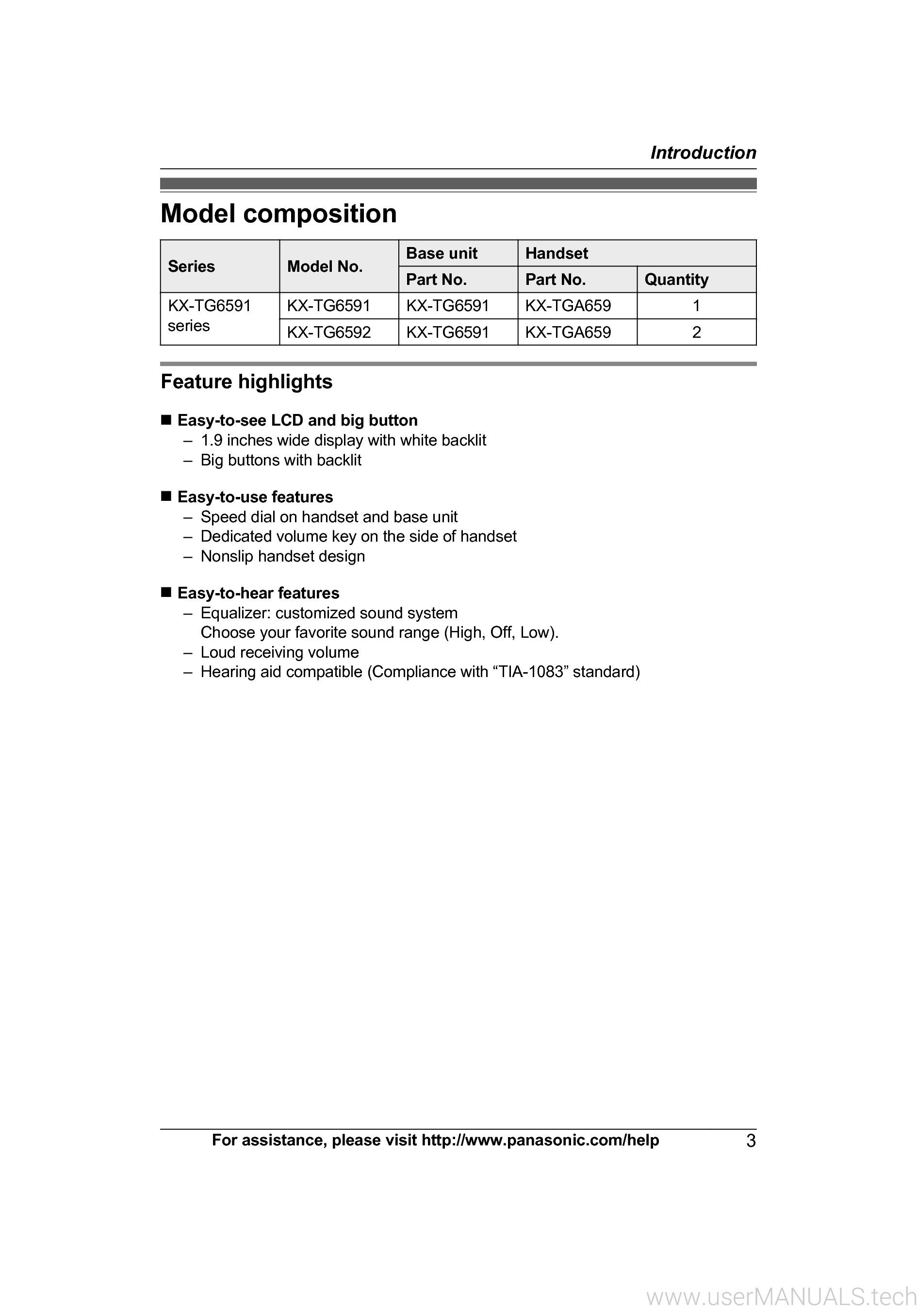 Panasonic Kx Tg6591 Operating Instructions Manual