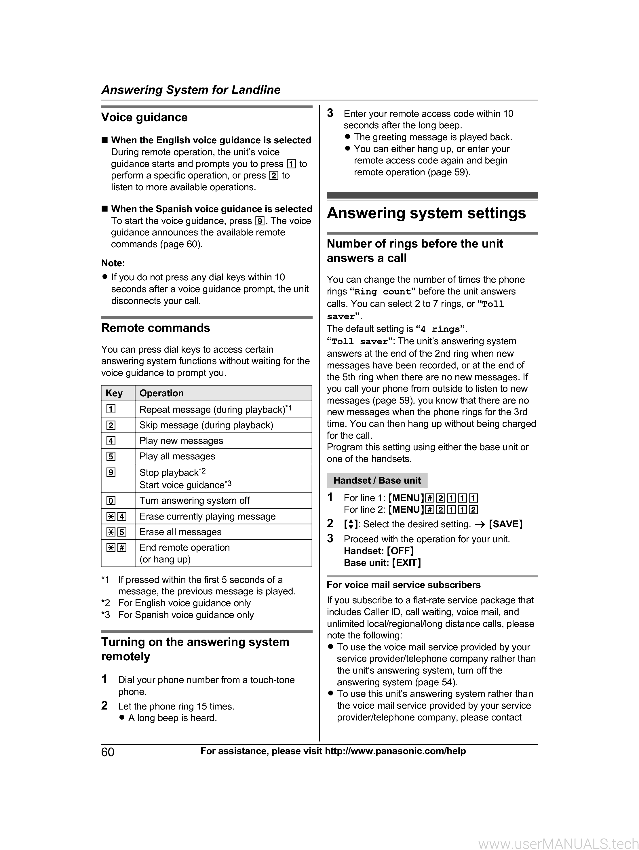 Panasonic Kx Tg9541 Operating Instructions Manual, Page: 6