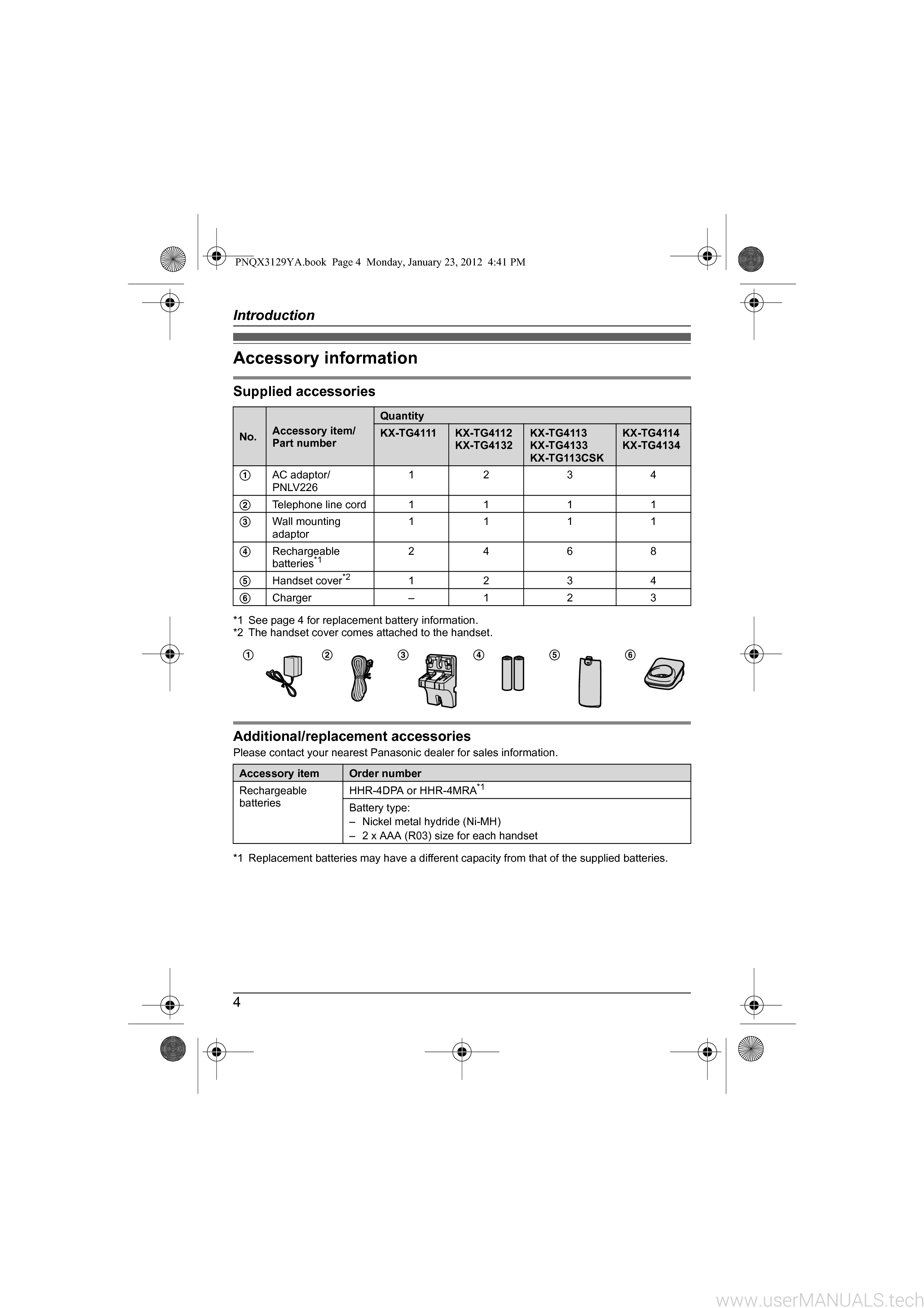 Panasonic Kx Tg4132 Operating Instructions Manual